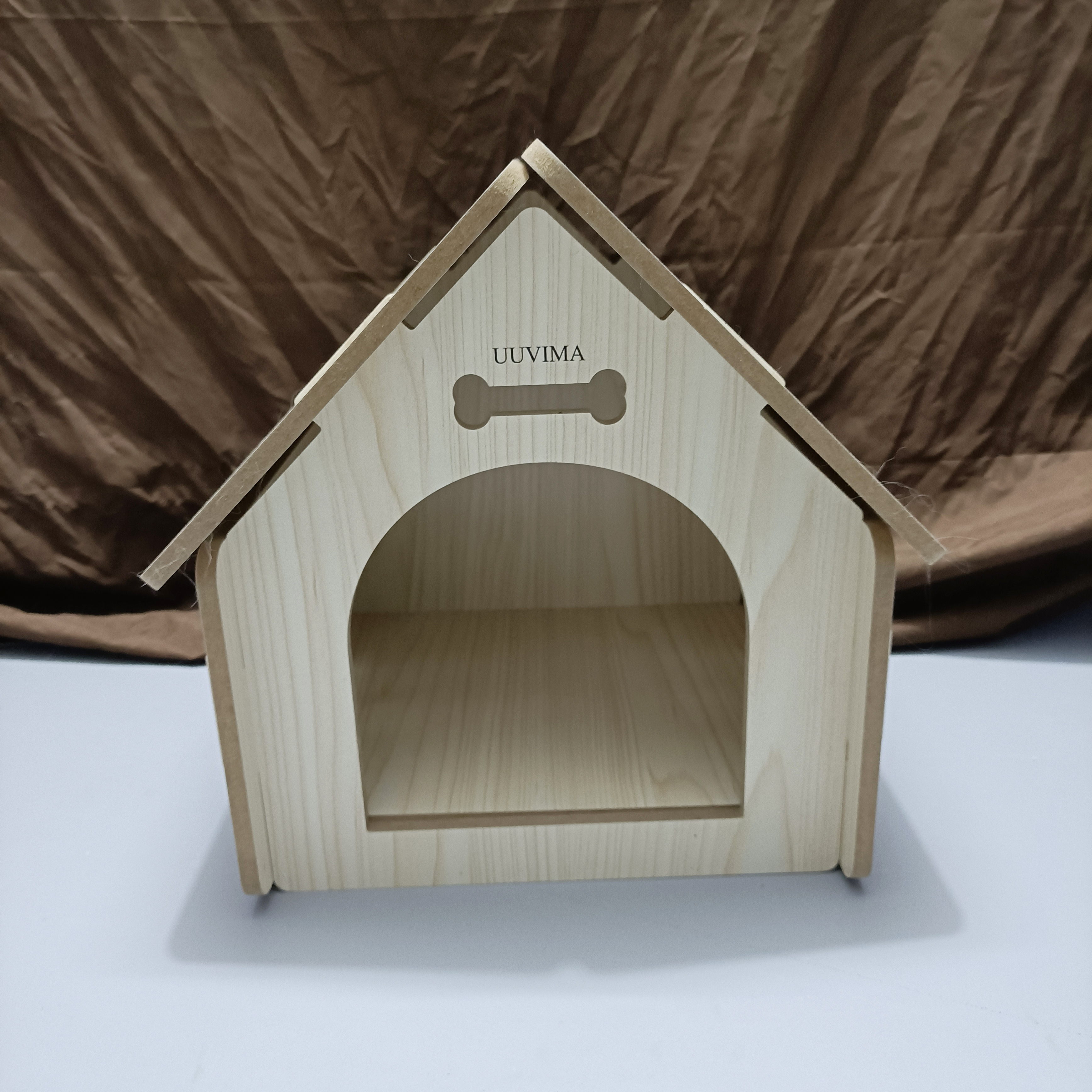 UUVIMA Pet furniture, wooden pet house, breathable dog cage for small and medium-sized dogs