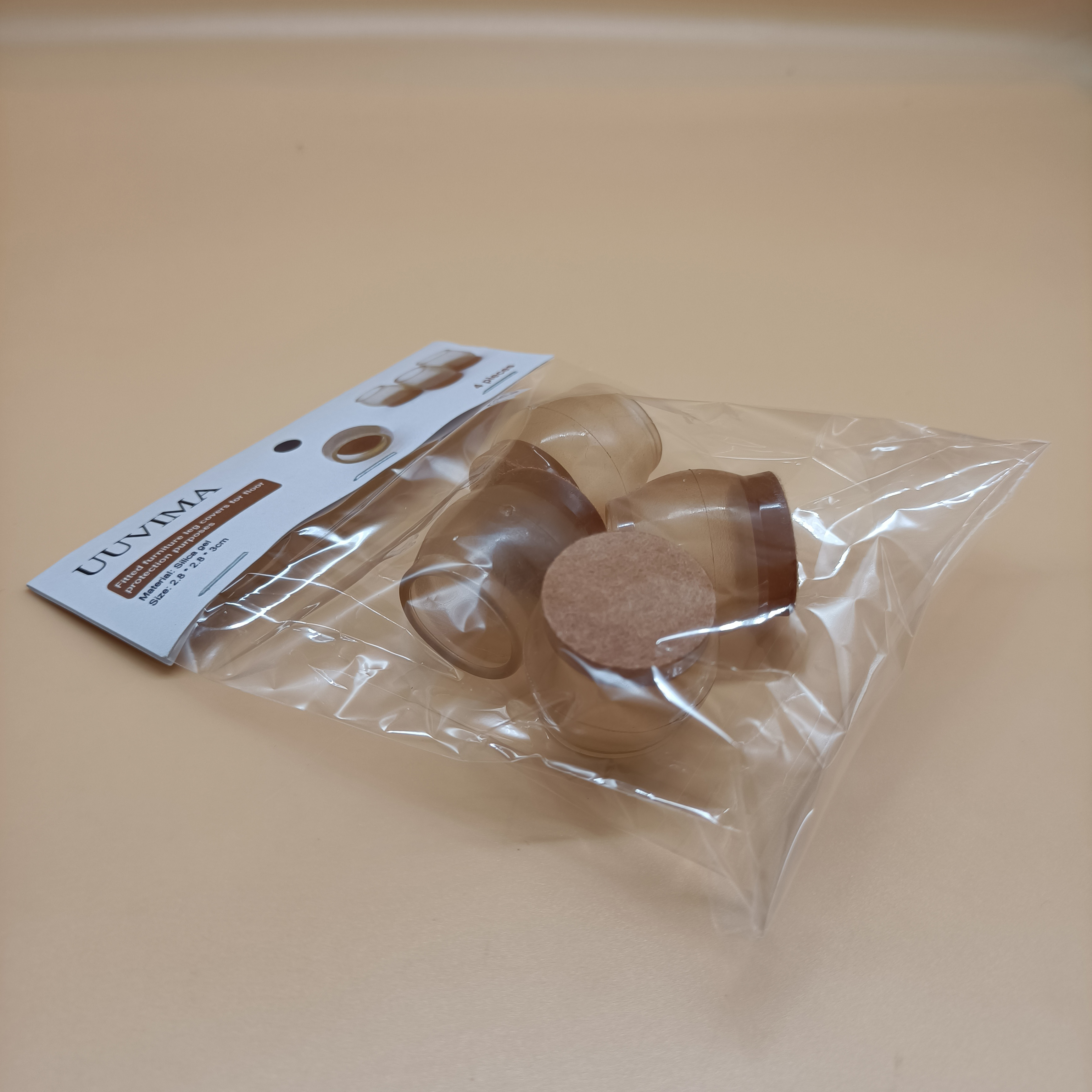 UUVIMA Fitted Furniture Leg Covers for Floor Protection Purposes, Silicone Furniture Leg Cups