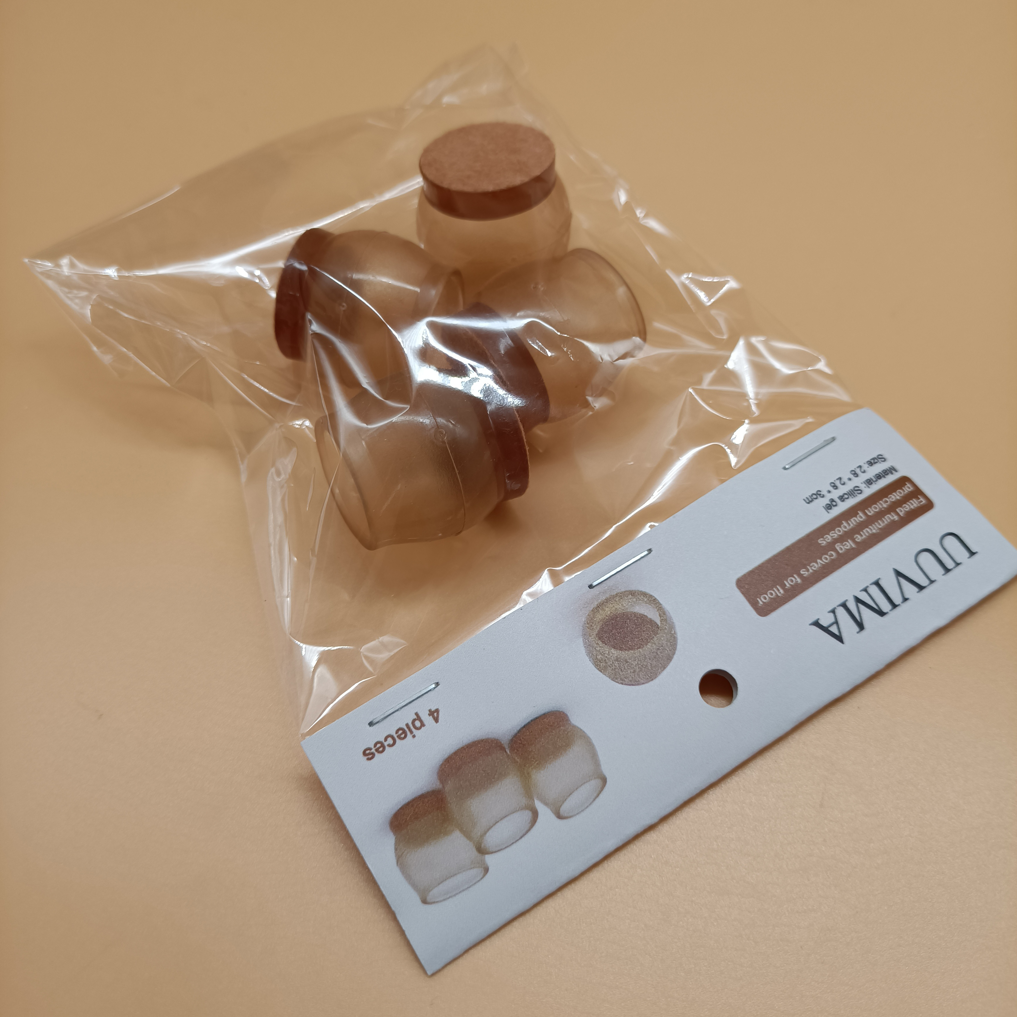 UUVIMA Fitted Furniture Leg Covers for Floor Protection Purposes, Silicone Furniture Leg Cups