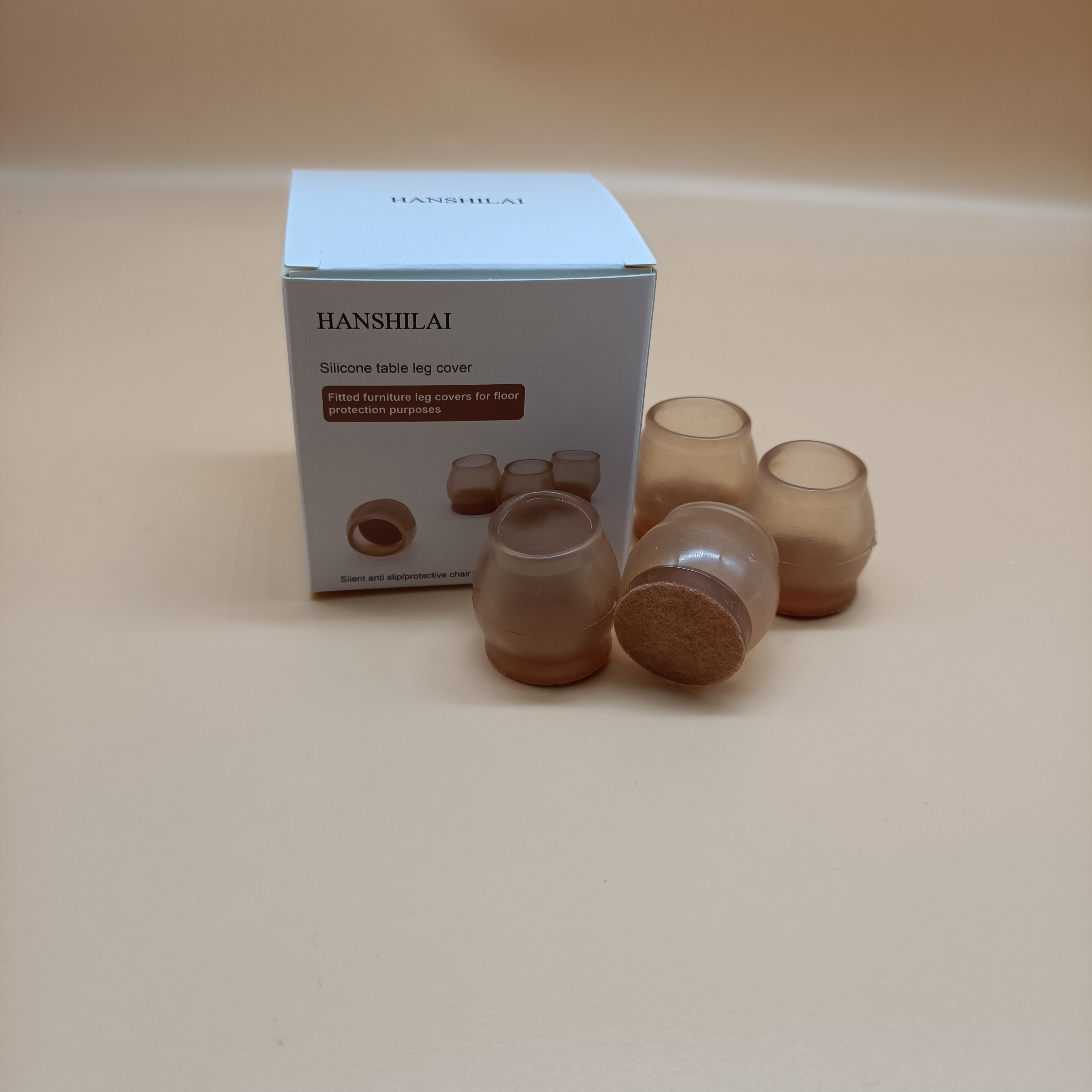 HANSHILAI Fitted furniture leg covers for floor protection purposes Silicone Furniture Leg Cups
