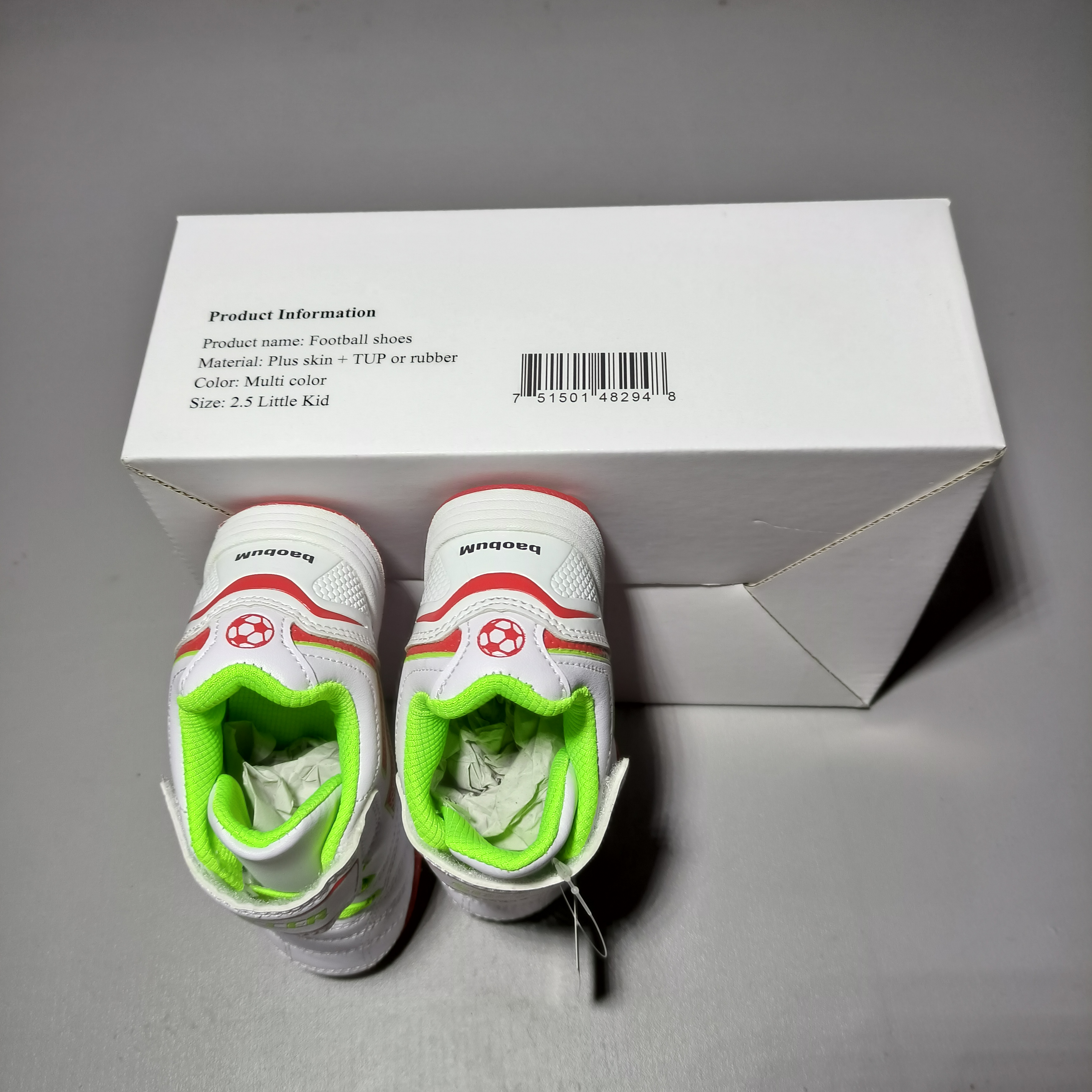 baobuM Football shoes,Solid ground Soccer shoes for boys and girls sports outdoor football shoes