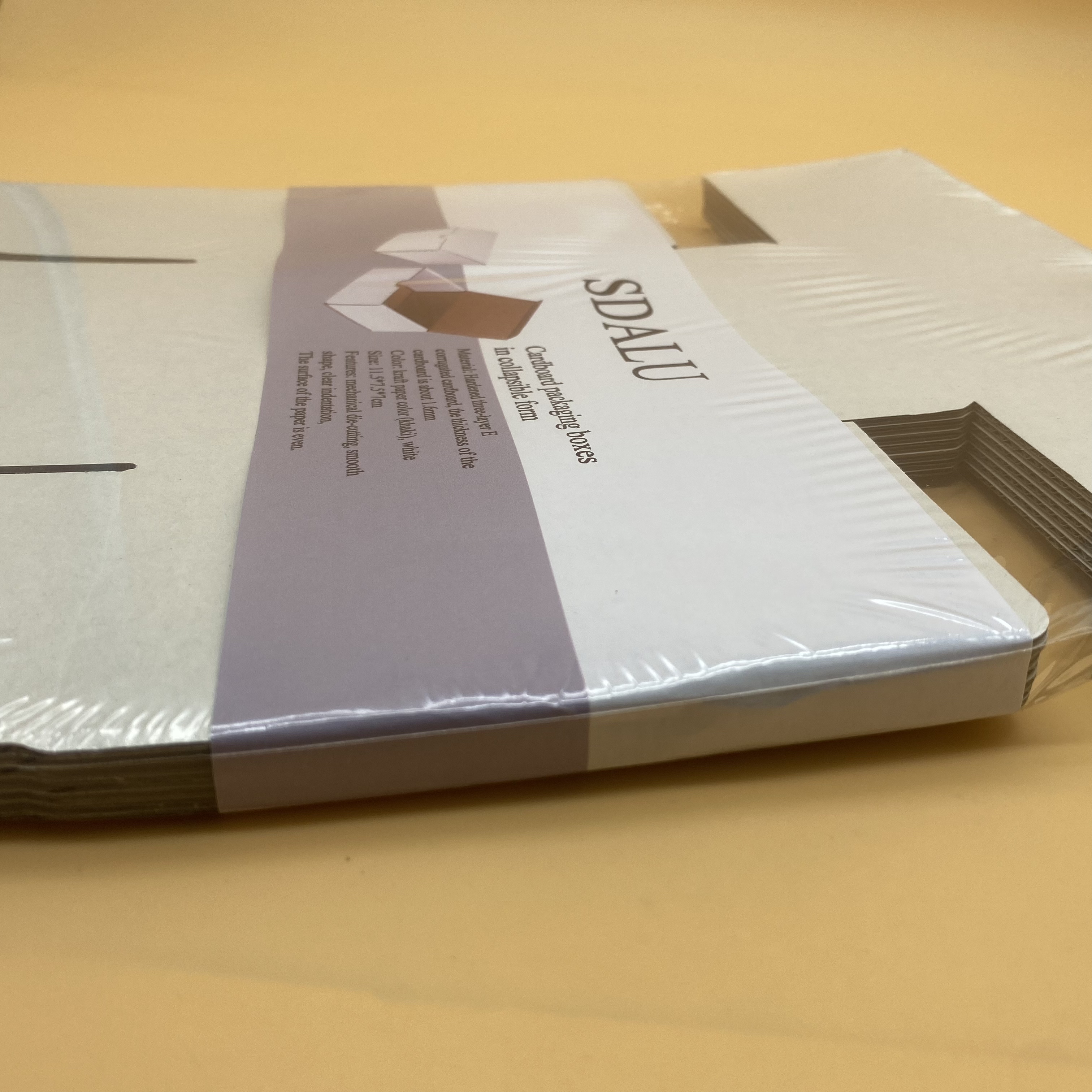 SDALU Small Cardboard packaging boxes in collapsible form, Suitable for shipping and storage