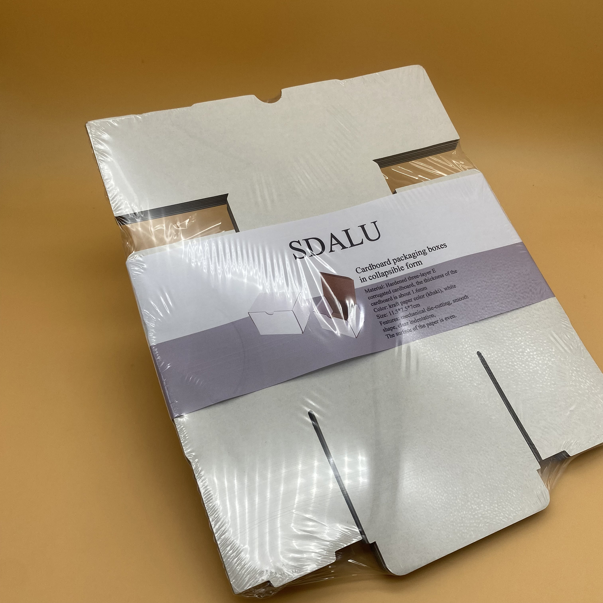 SDALU Small Cardboard packaging boxes in collapsible form, Suitable for shipping and storage