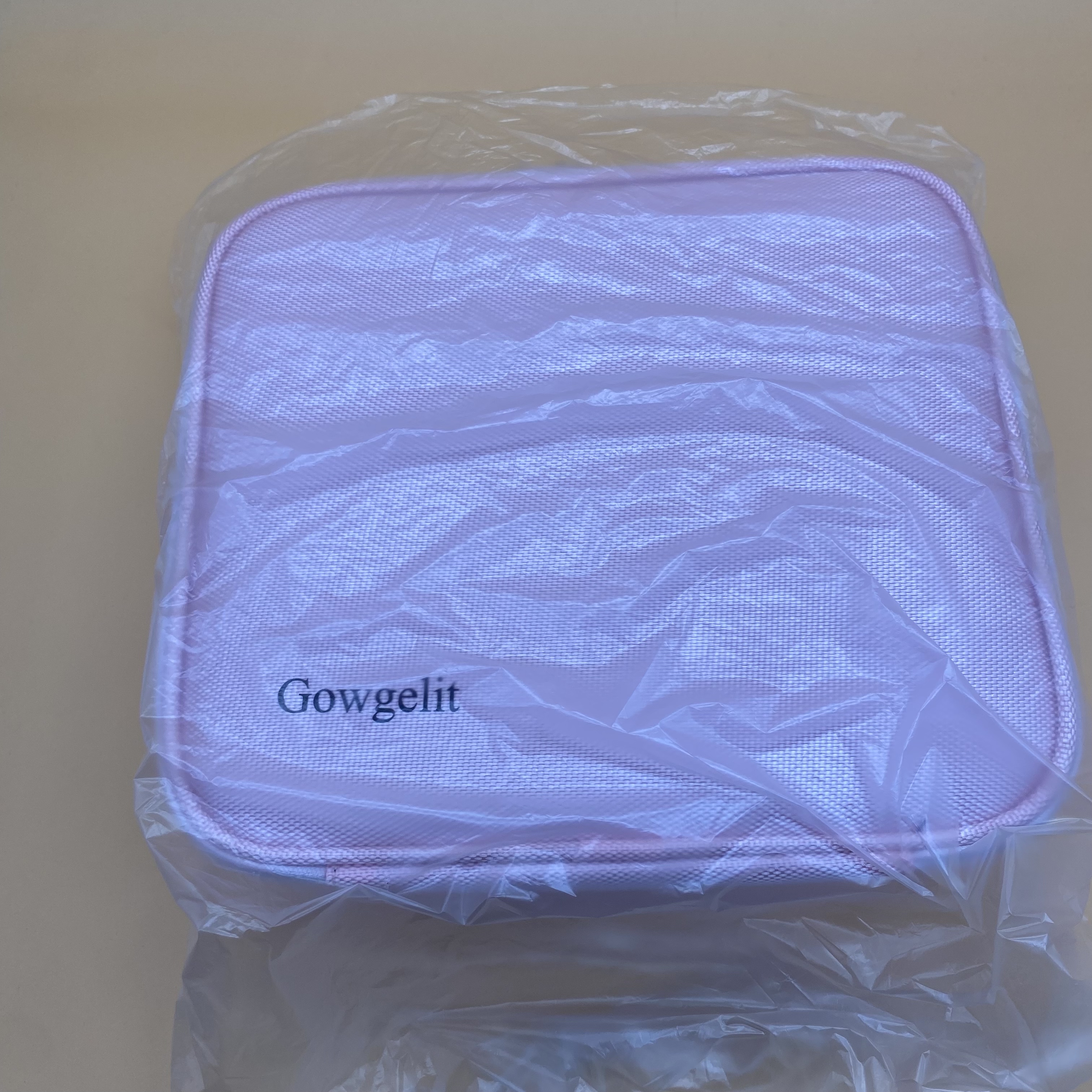 Gowgelit Fitted vanity cases, Makeup Bag Cosmetic Bag for Women Cosmetics,  Makeup Brushes, Toiletries, and Accessories(Pink)