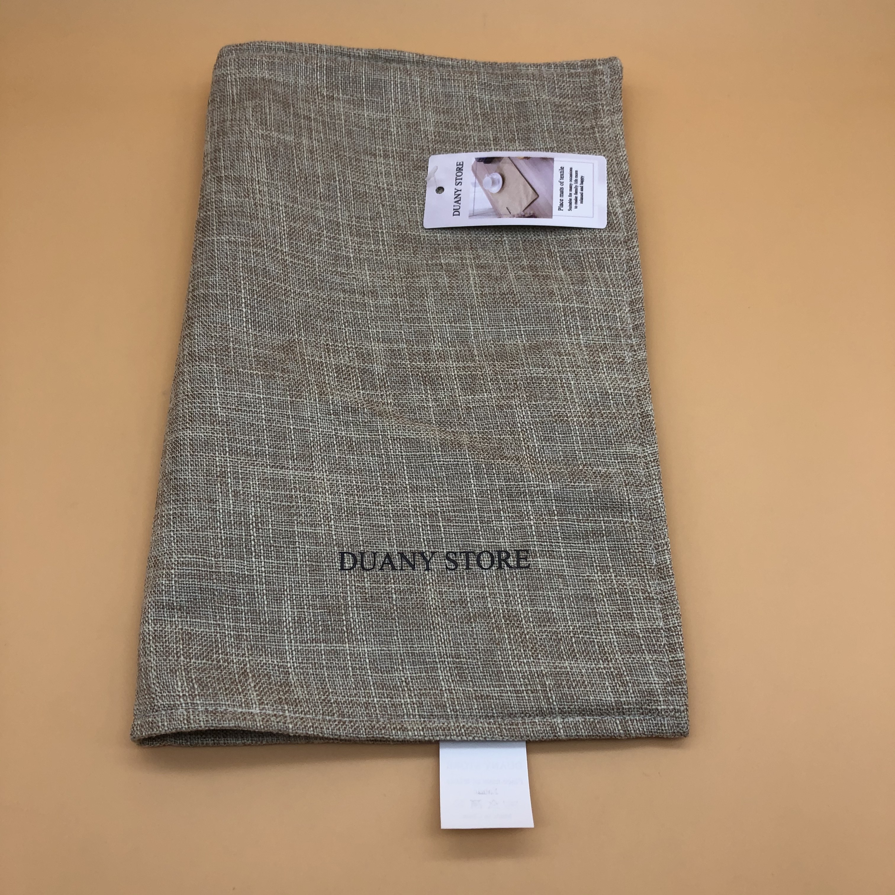 DUANY STORE Place mats of textile,Textile Table Mat Non-Slip Heat Resistant (Beige)