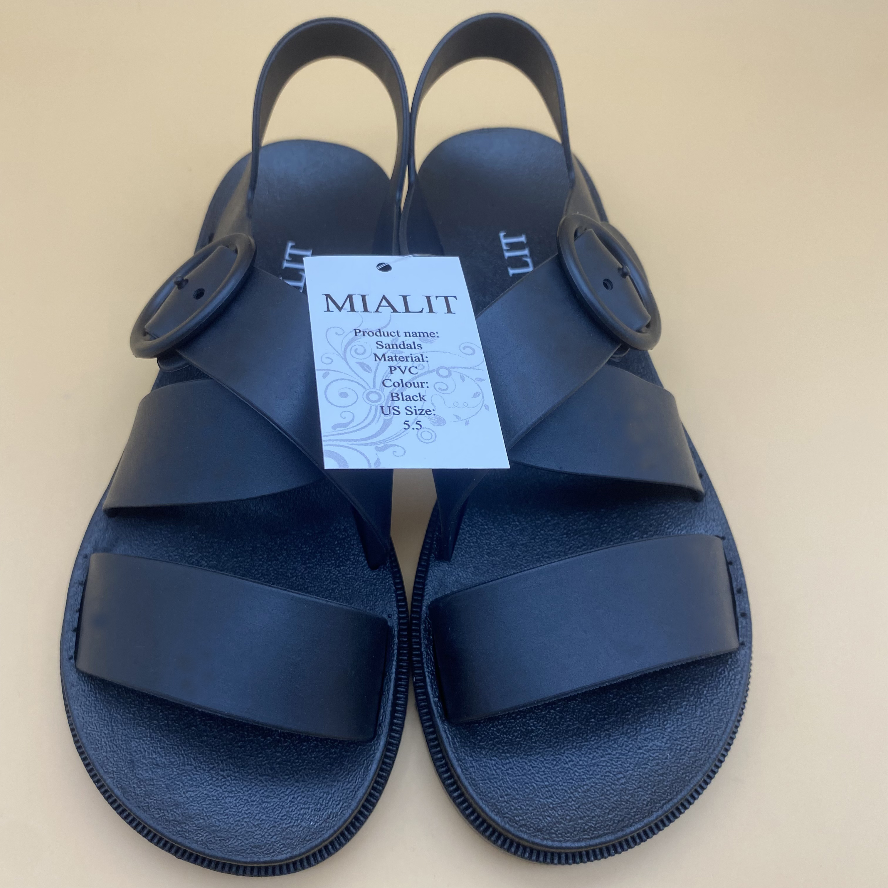 MIALIT Sandals, Open Toe Breathable Adjustable Crossed Band Comfy Casual Sandal