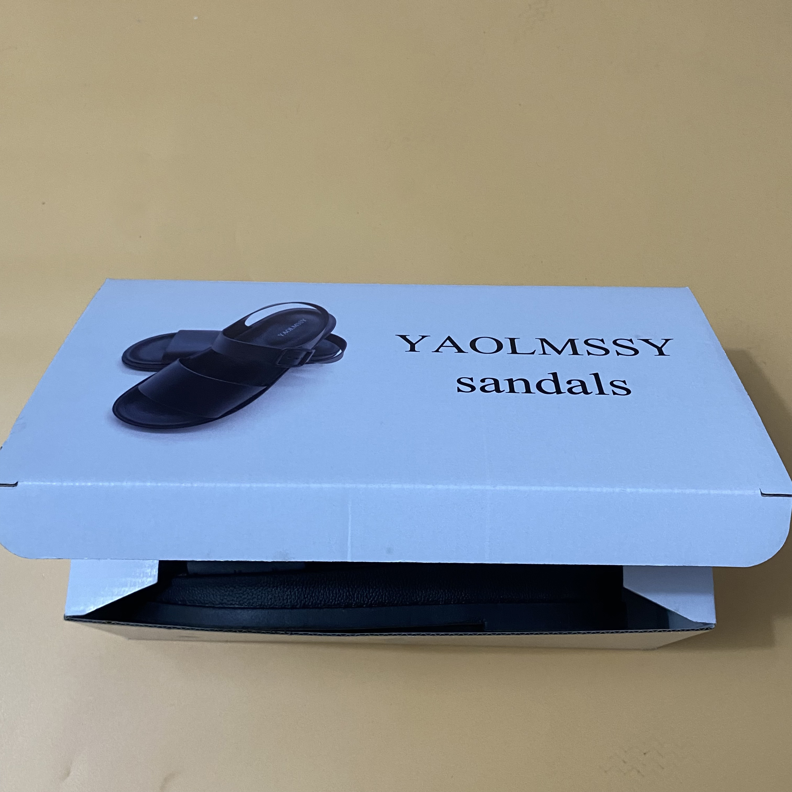 YAOLMSSY Sandals and beach shoes, Summer women's fashion flat Platform Shoes with Hook&loop(Black)