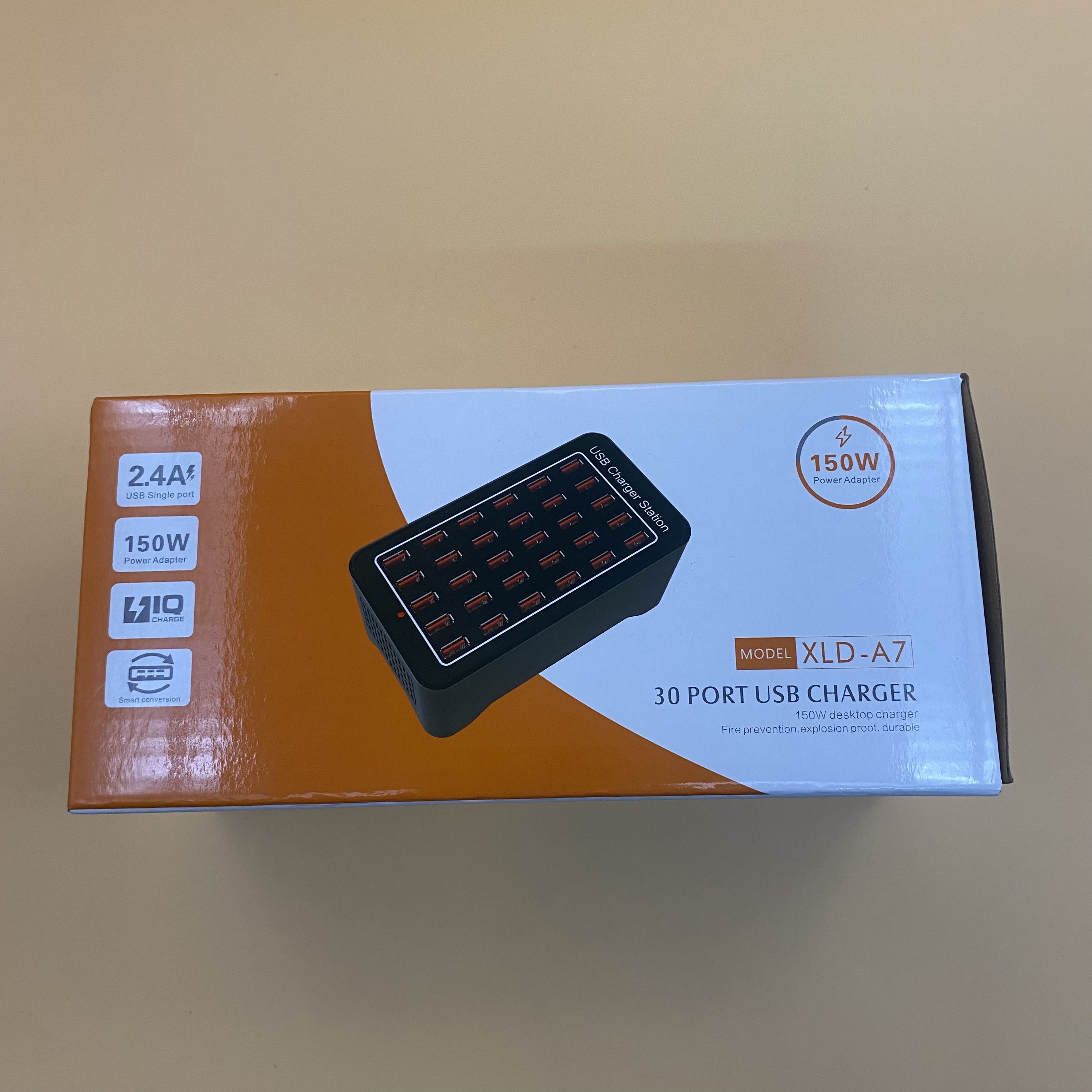 USB Charger Station,30-Port USB Charger, 150W Multiple USB Desktop Charge for Multiple Devices