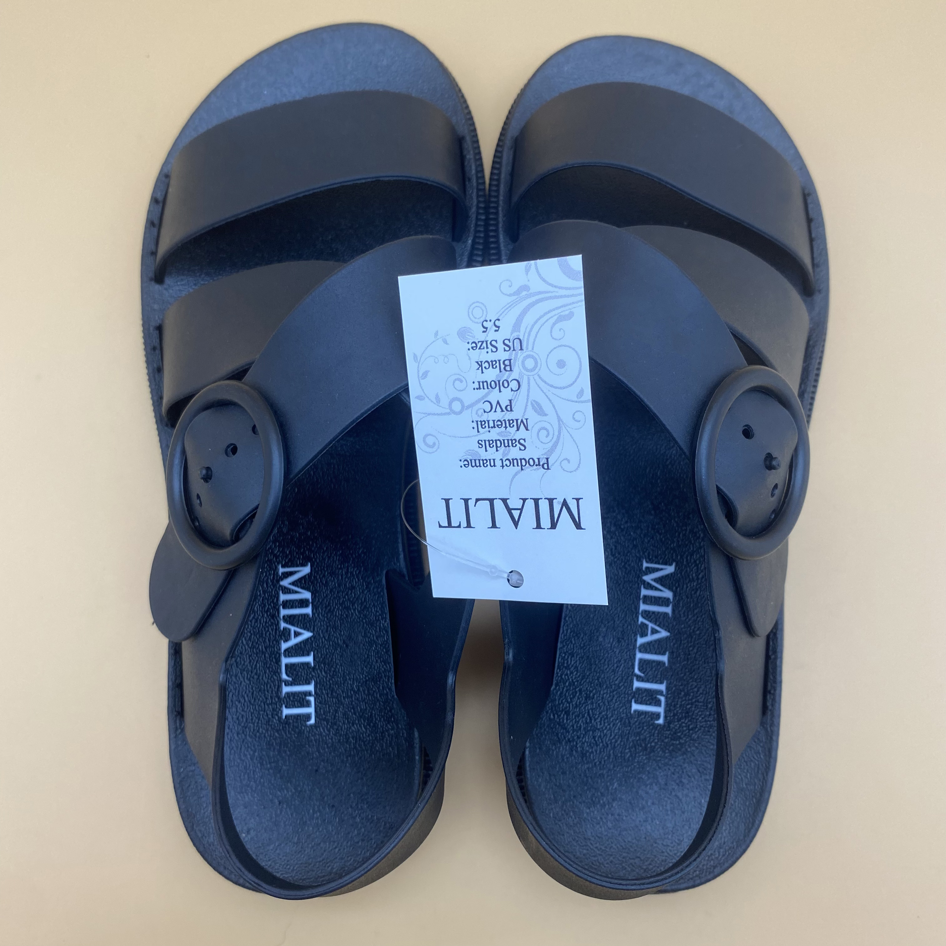 MIALIT Sandals, Open Toe Breathable Adjustable Crossed Band Comfy Casual Sandal