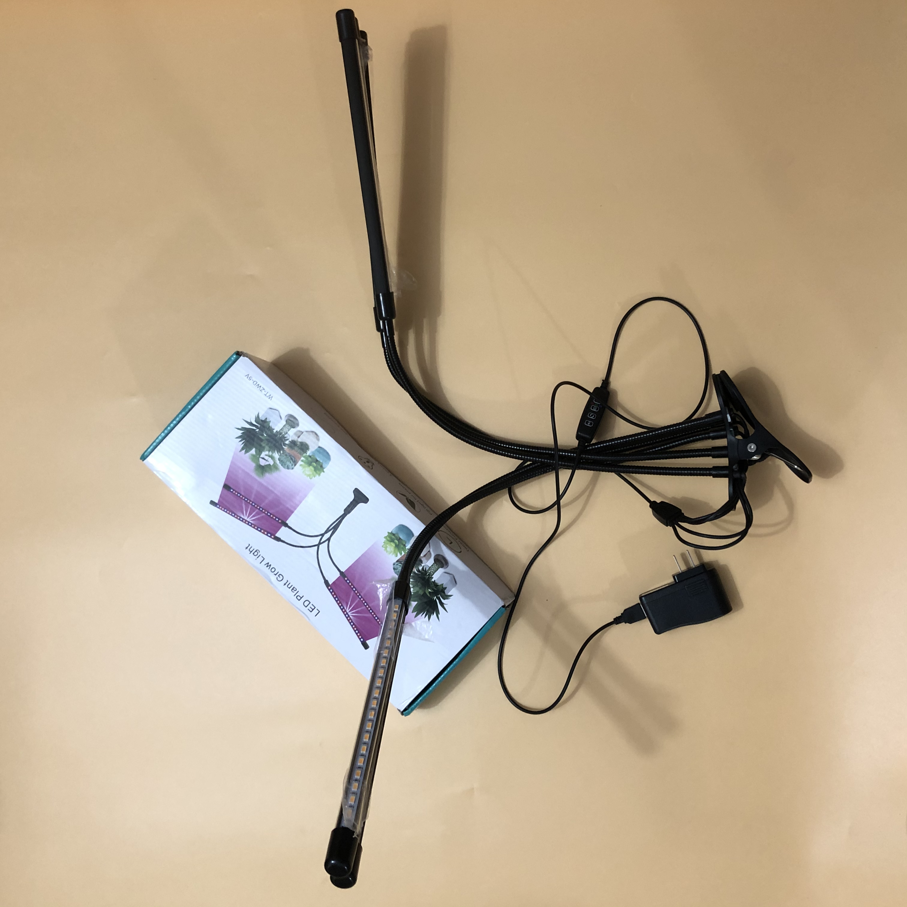 LED Plant Grow Light, 5 Red Blue Spectrum LED Grow Lights, 3 Modes Timed Adjustable Gooseneck