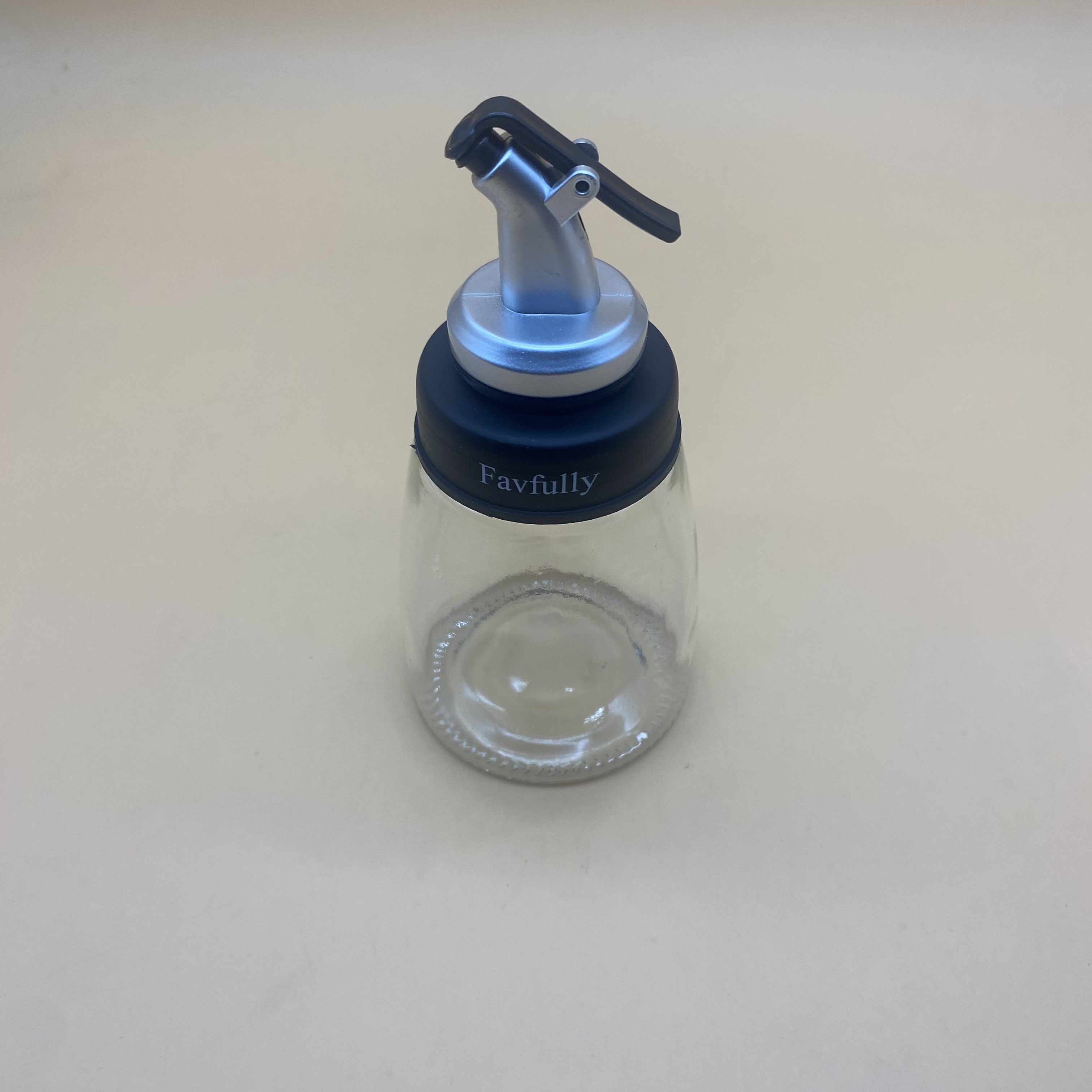 Favfully Cruets,Glass Bottles With Stainless Steel Spout & Stainless Steel Funnel SET OF 180 ML