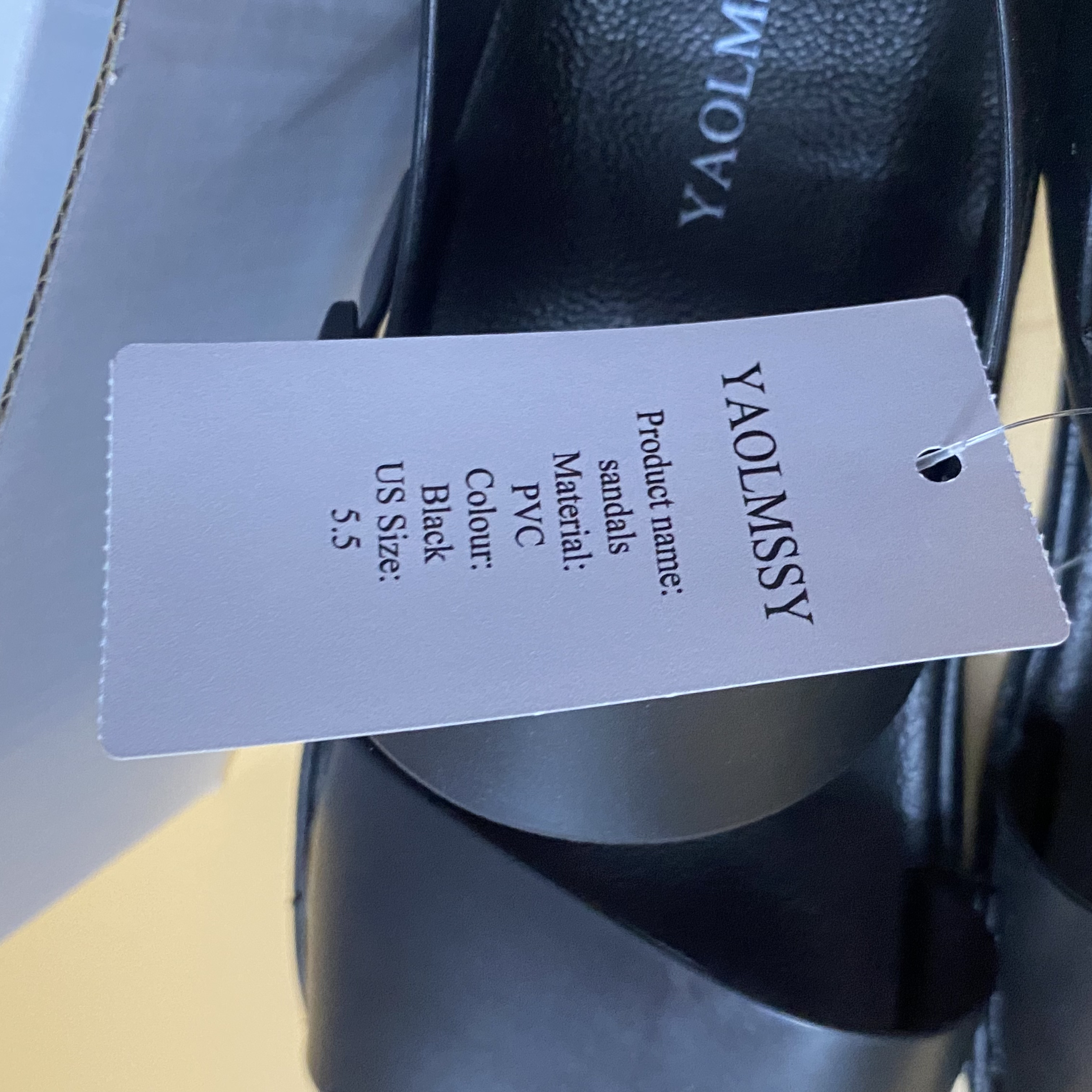 YAOLMSSY Sandals and beach shoes, Summer women's fashion flat Platform Shoes with Hook&loop(Black)