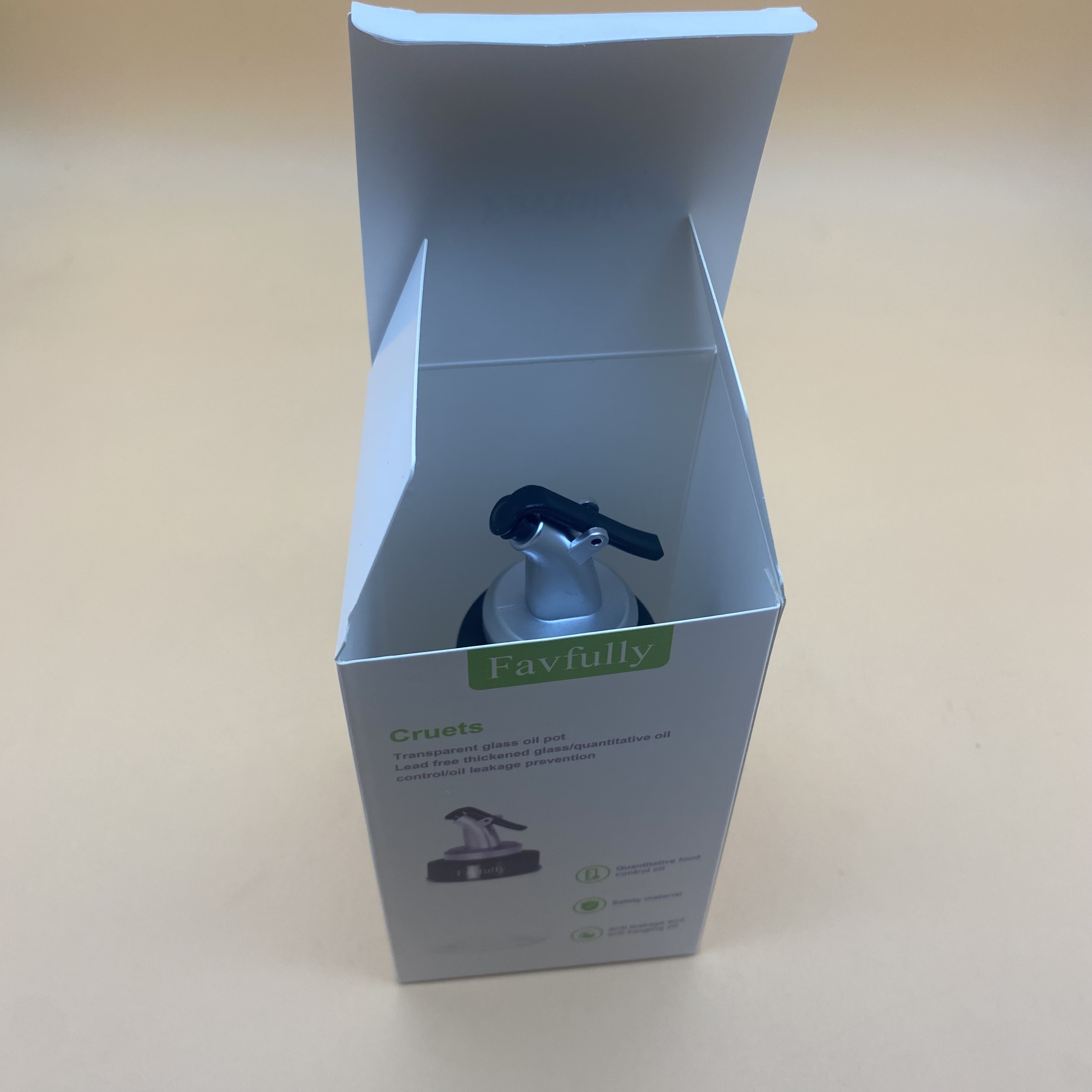 Favfully Cruets,Glass Bottles With Stainless Steel Spout & Stainless Steel Funnel SET OF 180 ML