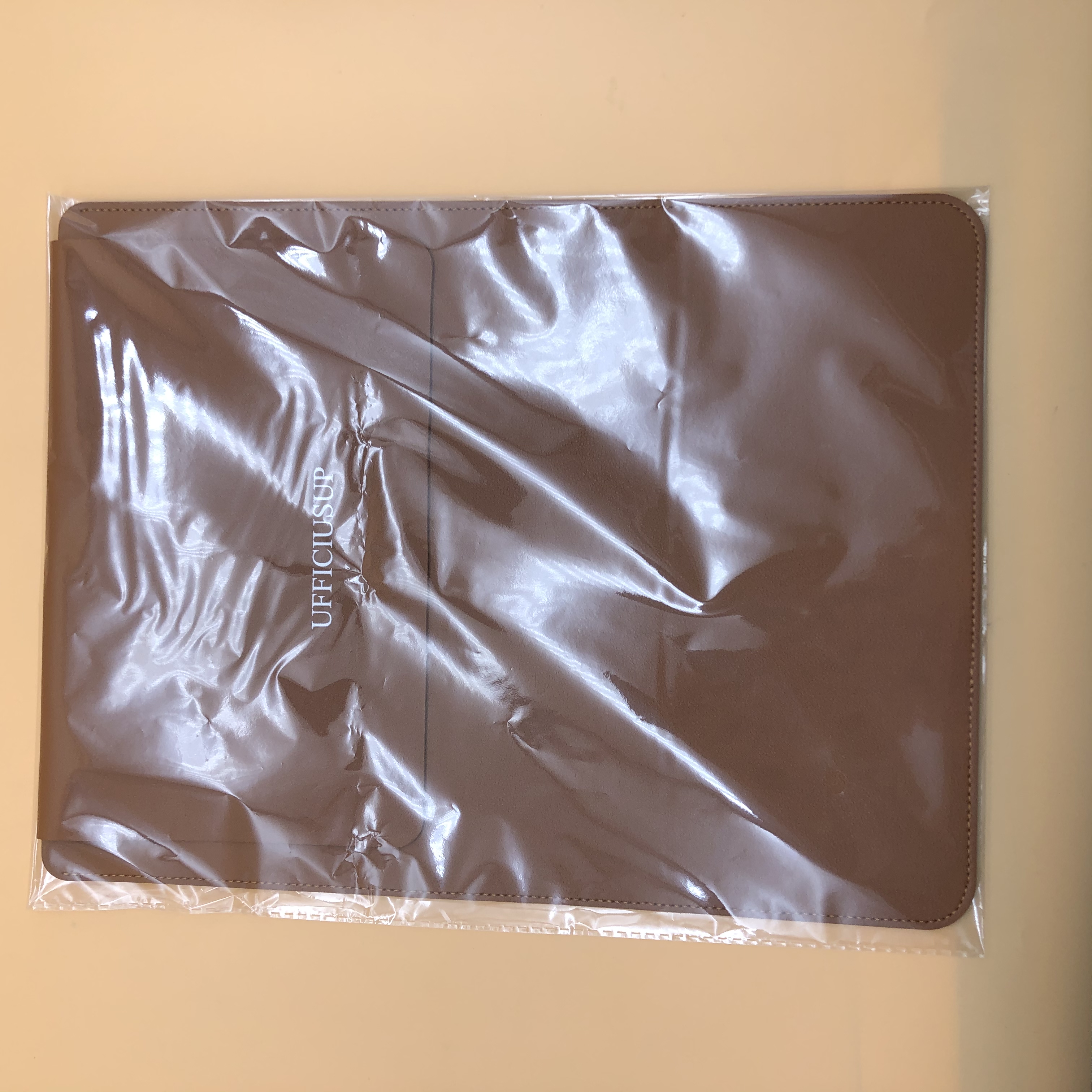 UFFICIUSUP PU Leather Document holders, 13" x 9.8" Document Valuables Waterproof Document Bag