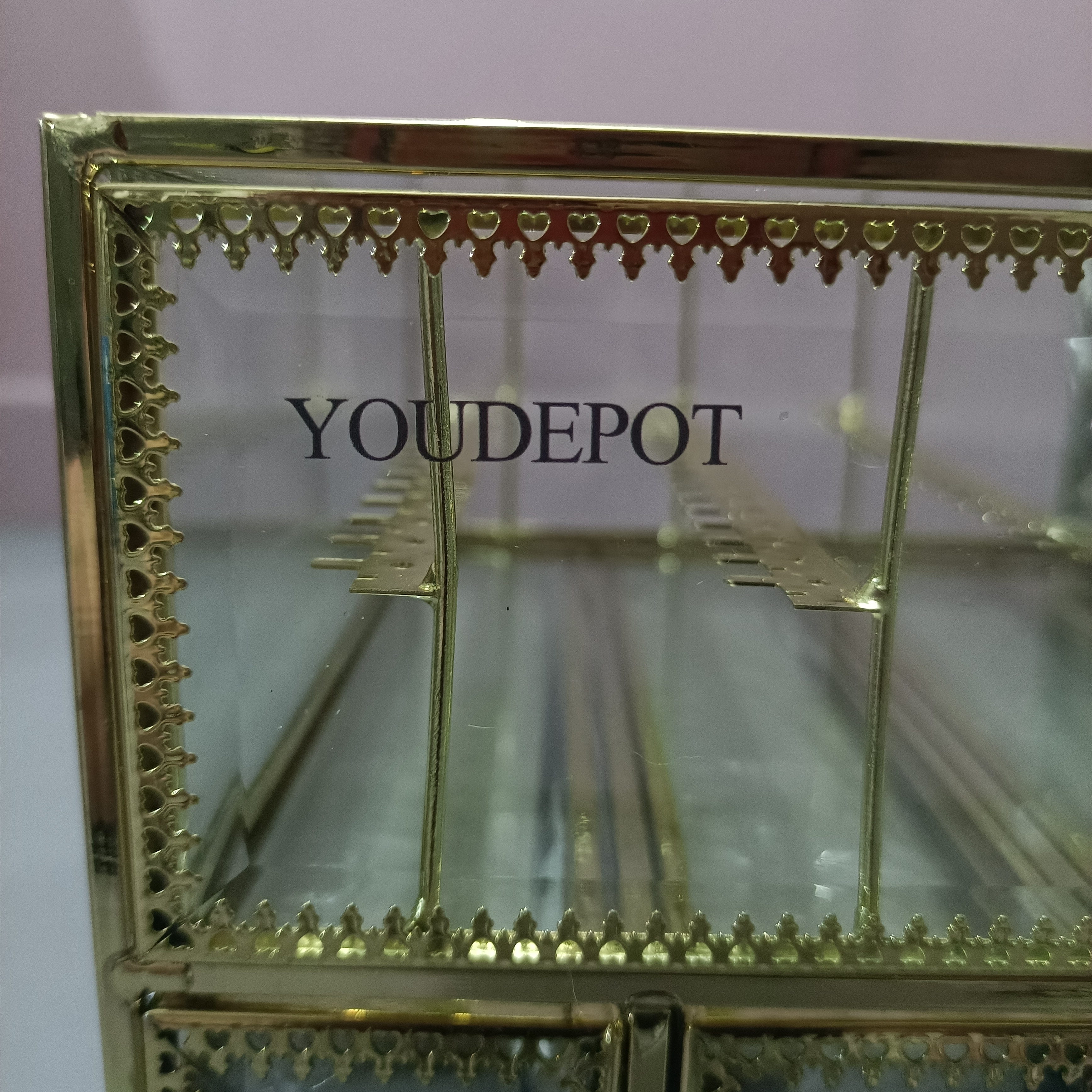 YOUDEPOT Display cases for merchandise,Large Jewelry Organizer Box with 4 drawers Jewelry Organizer Box and 1 Jewelry display box