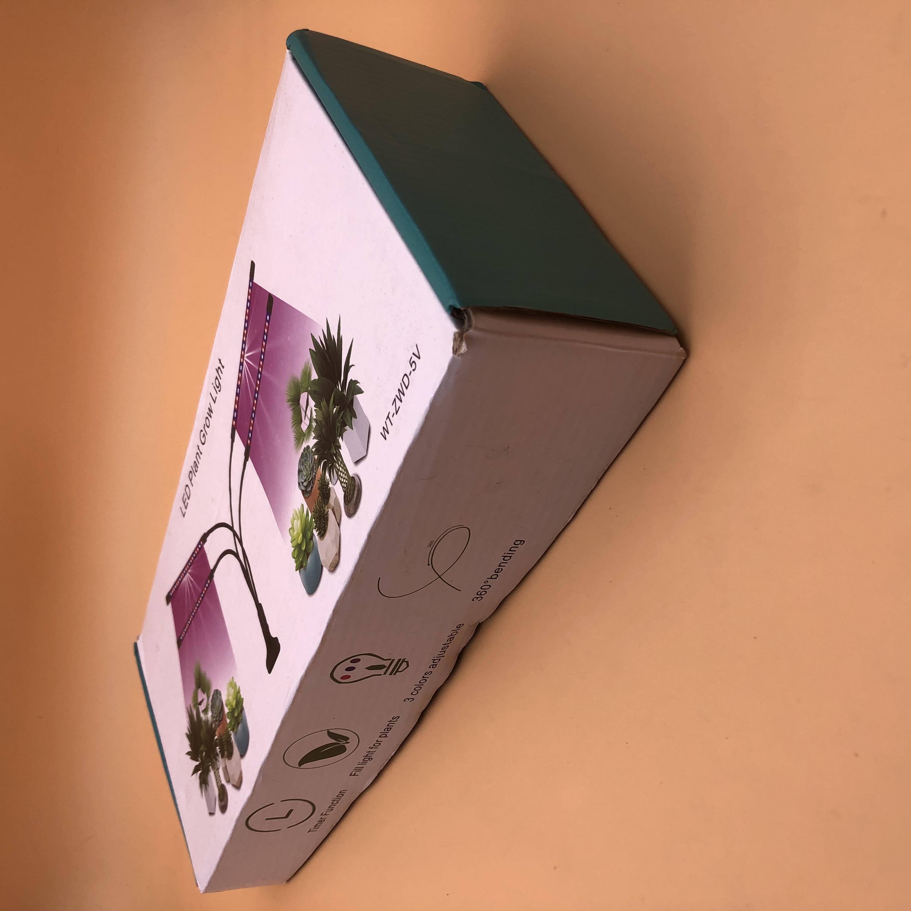 LED Plant Grow Light, 5 Red Blue Spectrum LED Grow Lights, 3 Modes Timed Adjustable Gooseneck