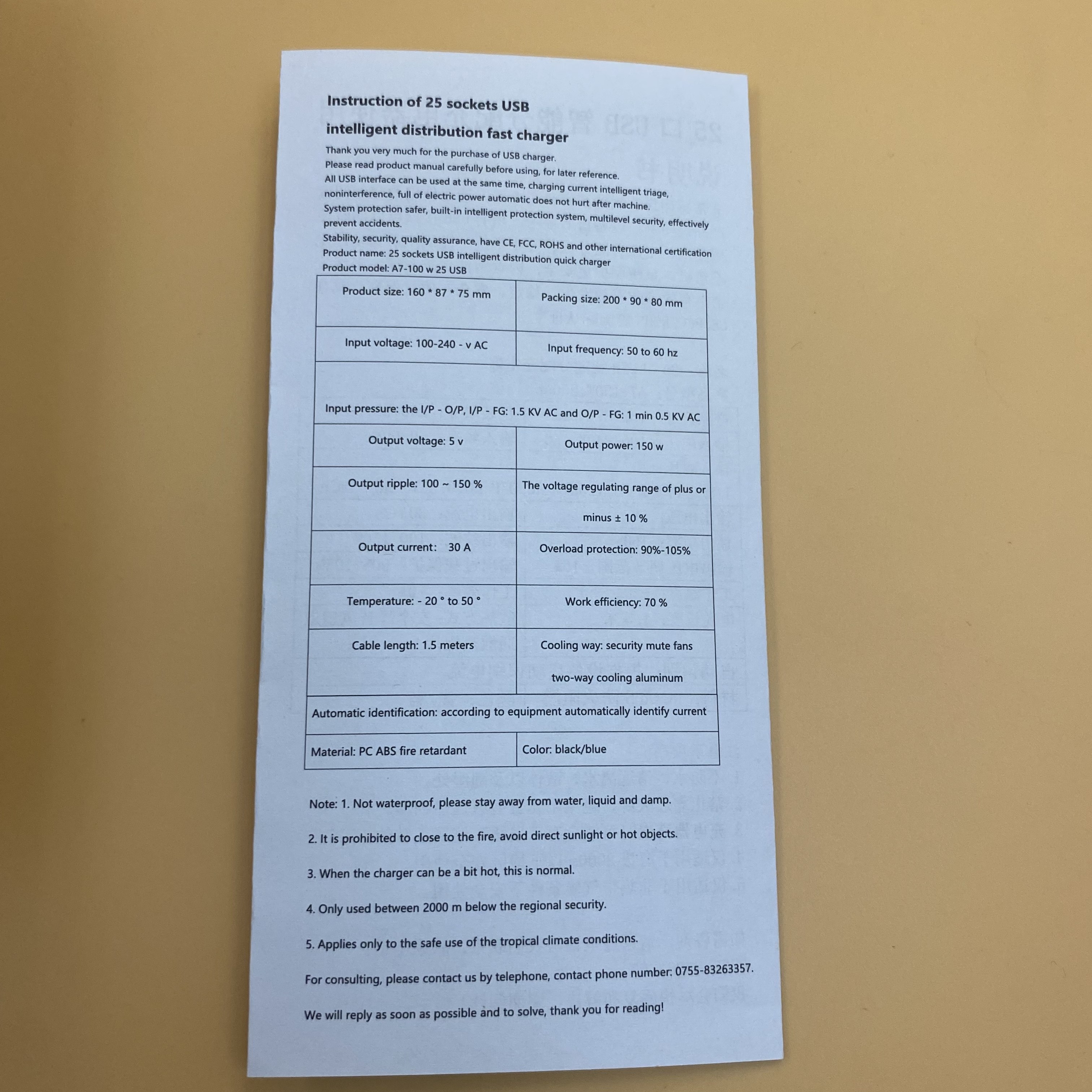 USB Charger Station,30-Port USB Charger, 150W Multiple USB Desktop Charge for Multiple Devices