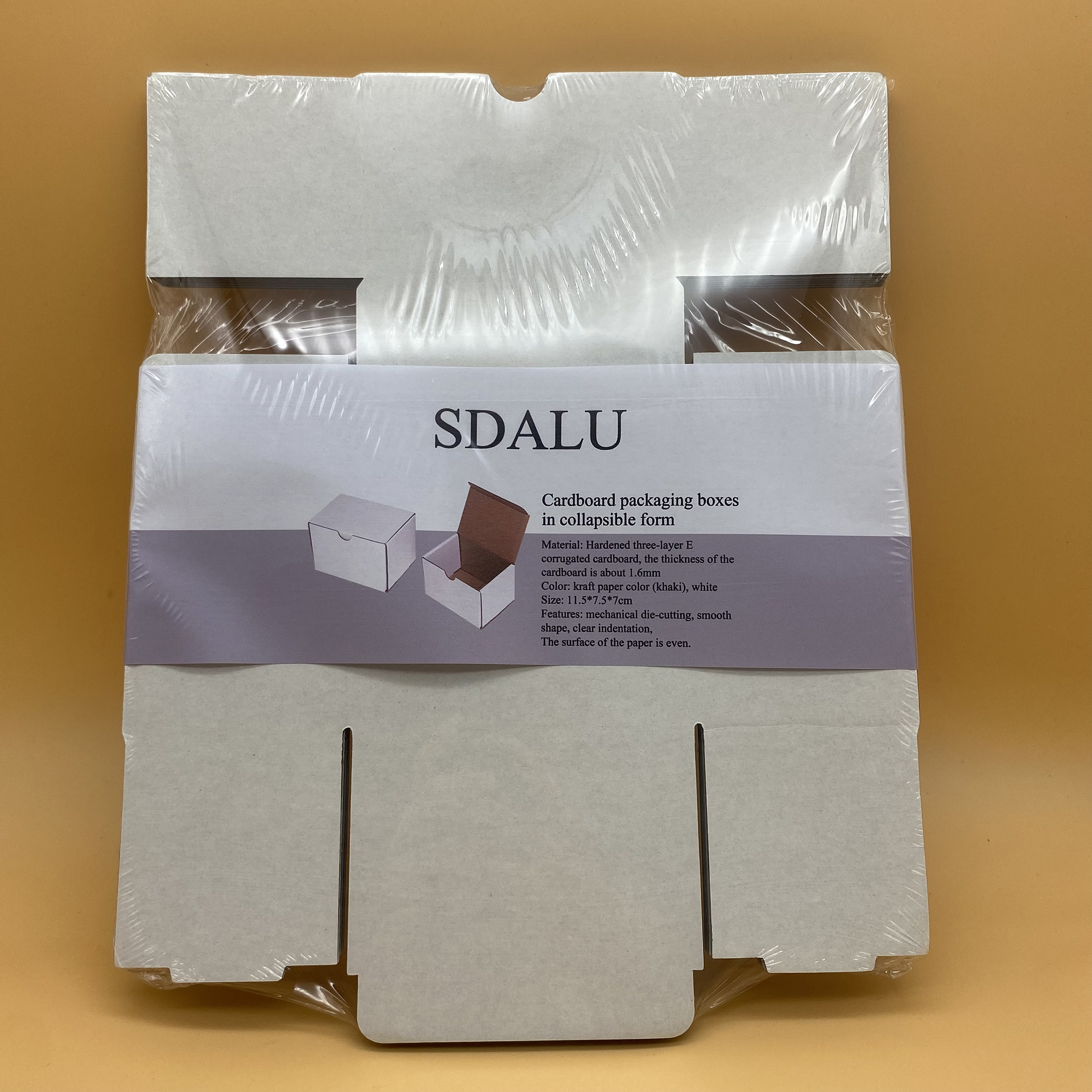 SDALU Small Cardboard packaging boxes in collapsible form, Suitable for shipping and storage