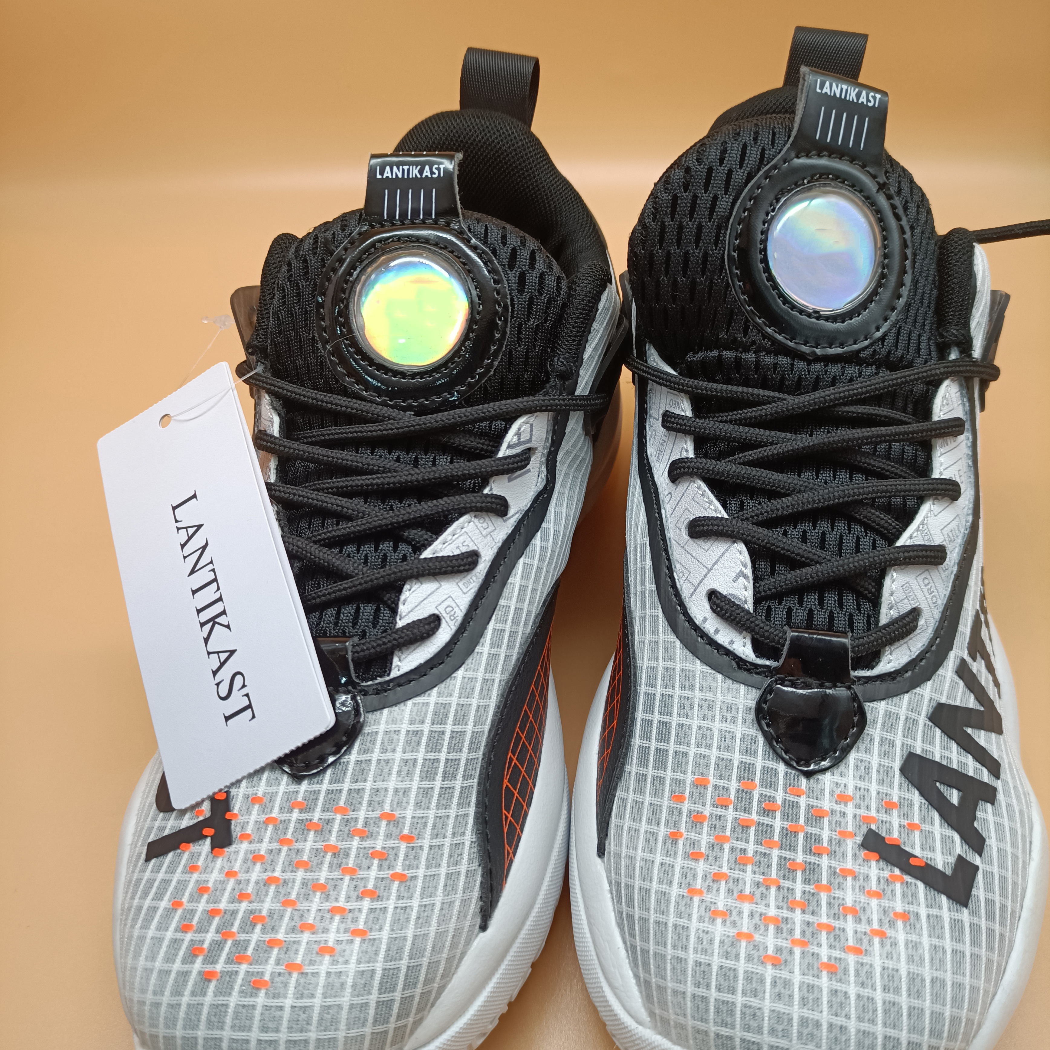  LANTIKAST Basketball sneakers,High Top Mens Basketball Shoes,Non Slip Outdoor Sneakers
