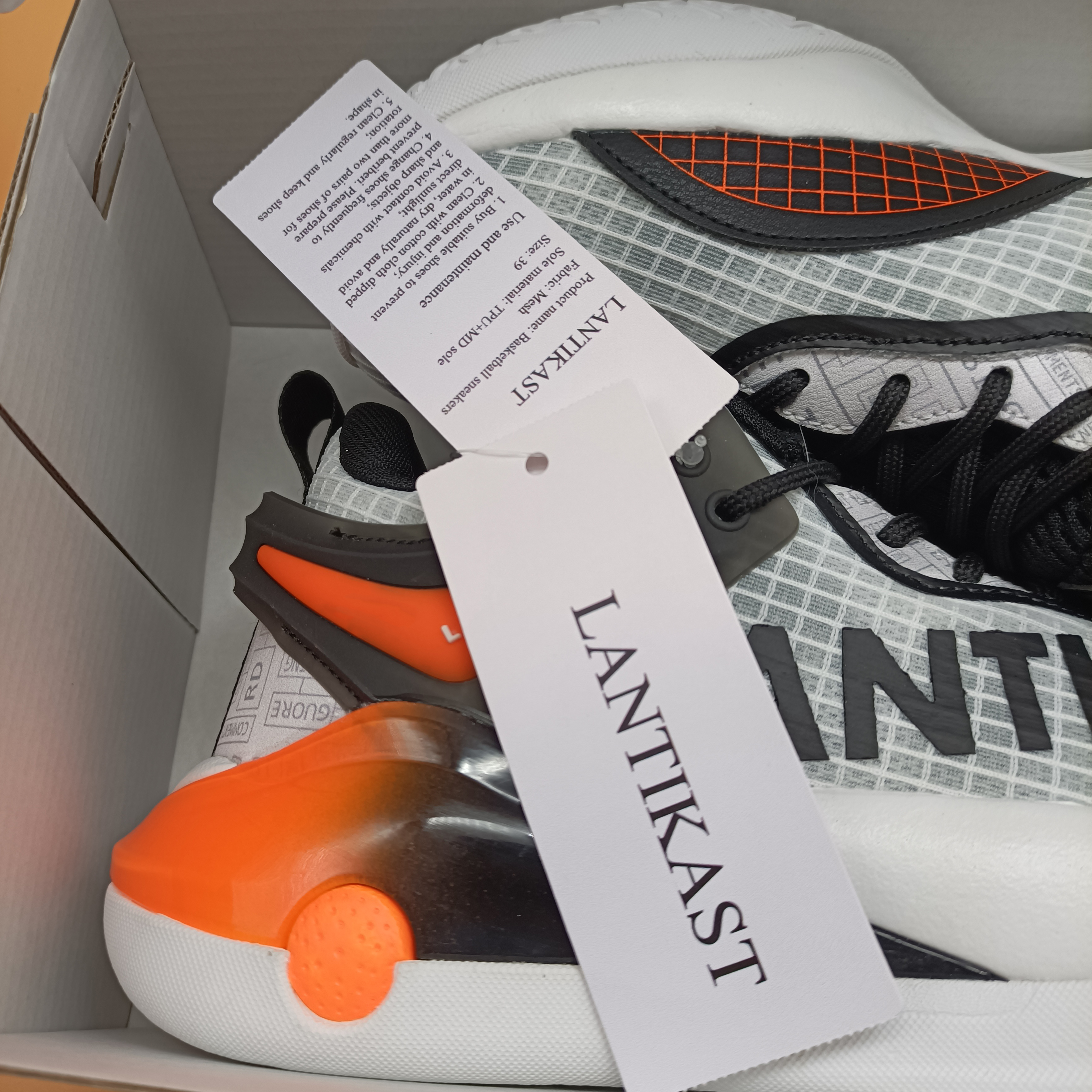  LANTIKAST Basketball sneakers,High Top Mens Basketball Shoes,Non Slip Outdoor Sneakers