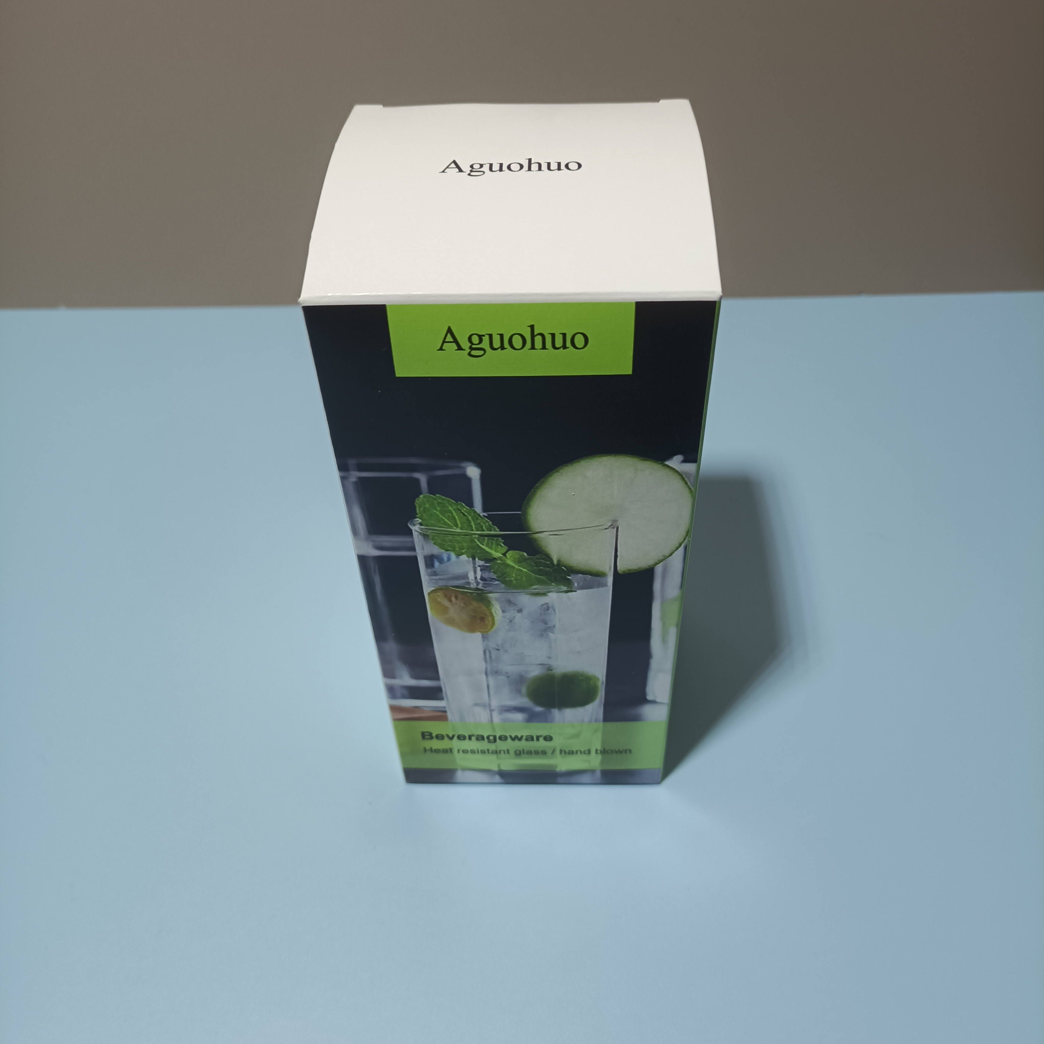 Aguohuo Beverageware, Glass Water Cup - Microwave and Oven Safe