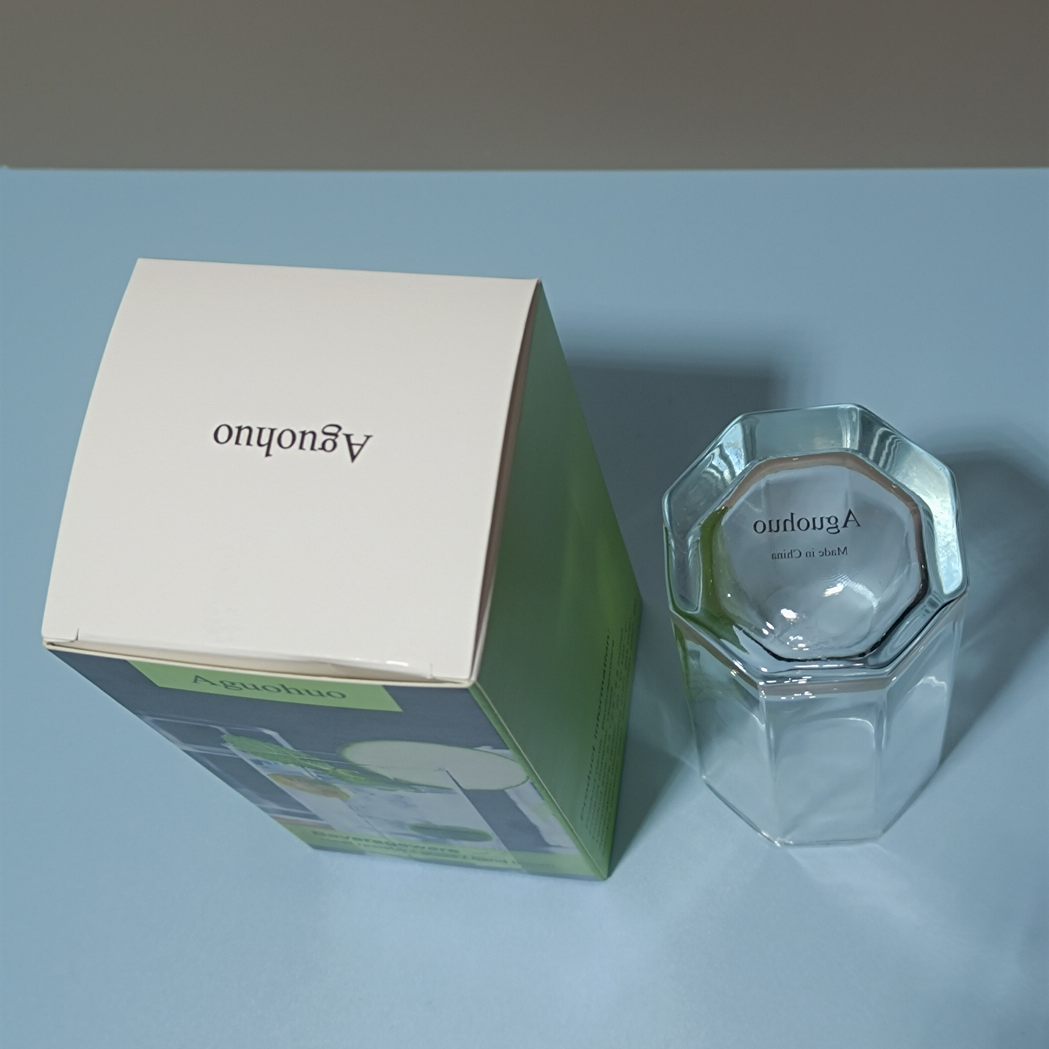 Aguohuo Beverageware, Glass Water Cup - Microwave and Oven Safe