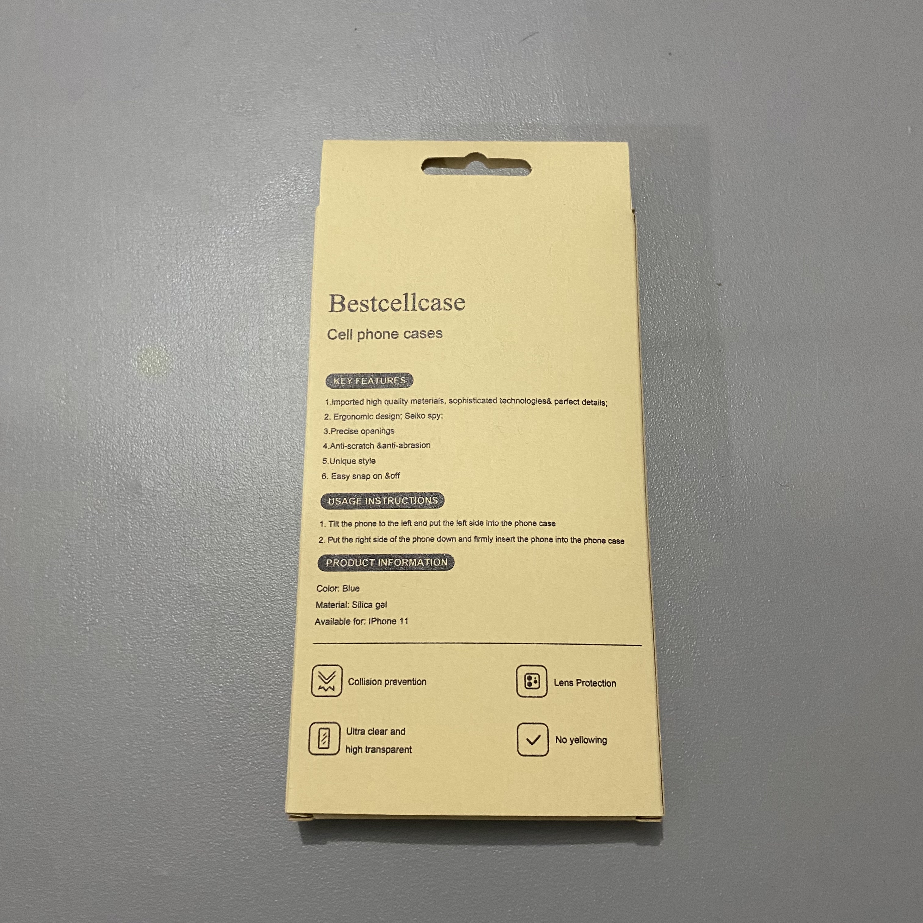 Bestcellcase Cell phone cases,Simple Series Silicone Case for iPhone 11 - Blue