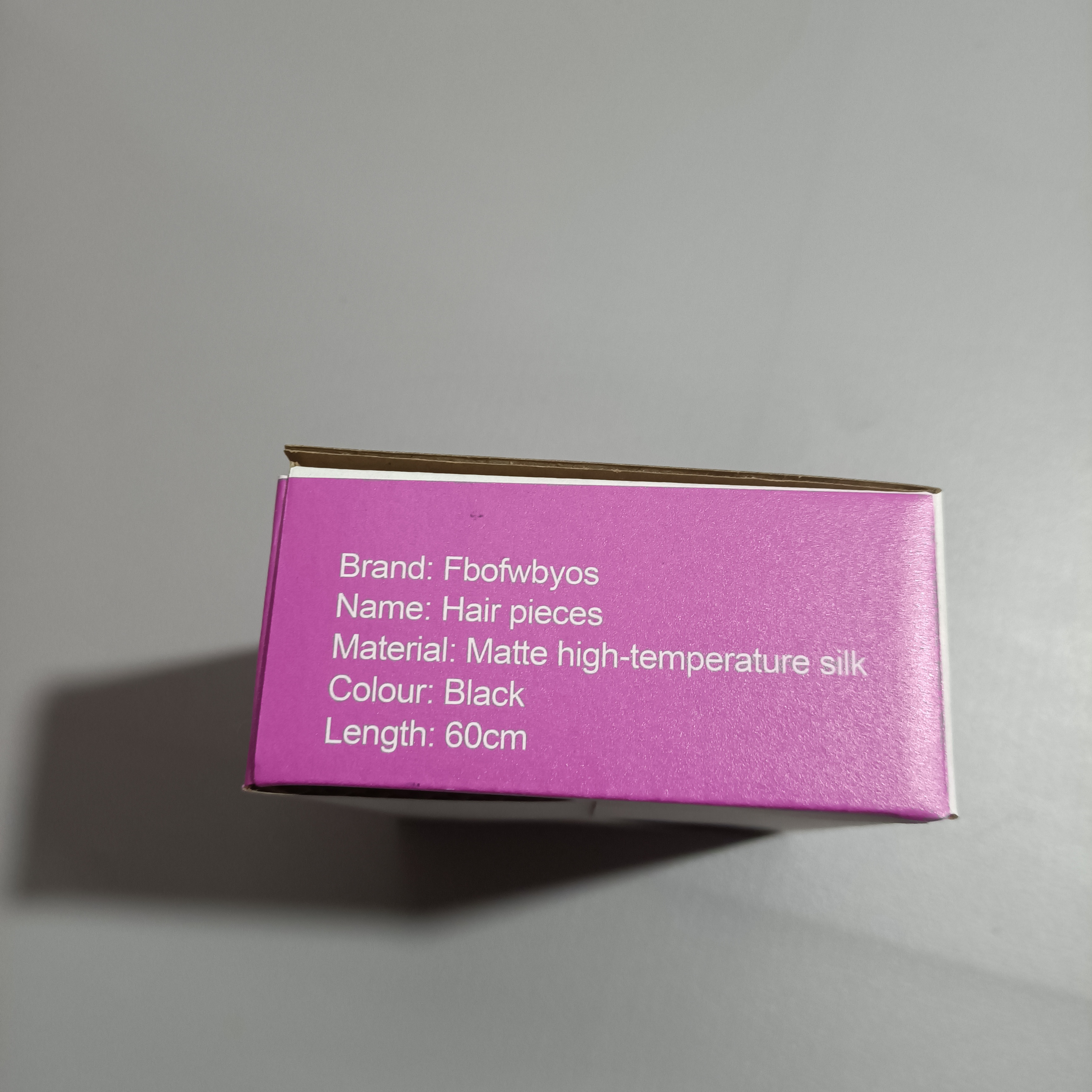 Fbofwbyos Hair pieces, Straight Black Hair Extensions Clip 1 Pieces/Set (60cm )