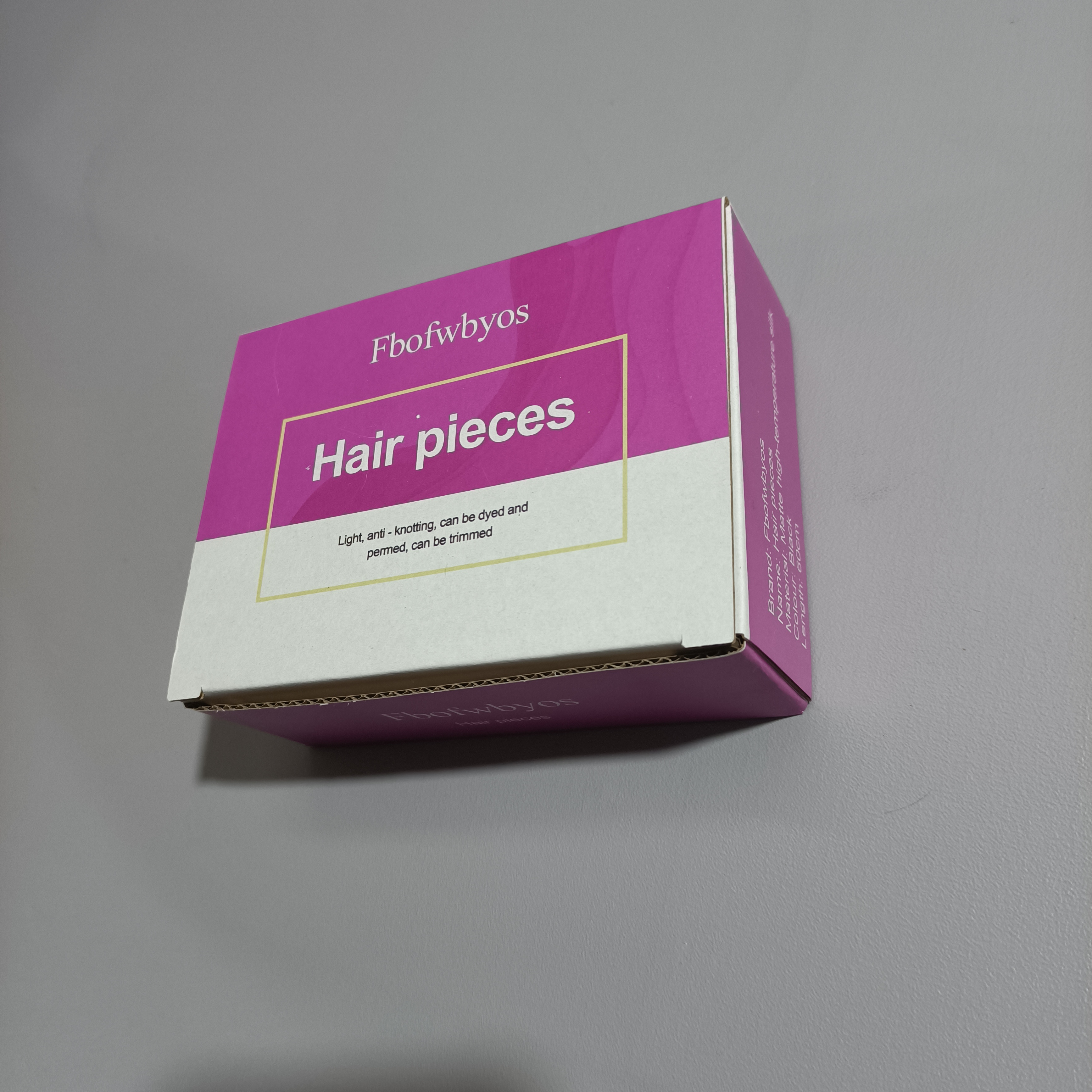 Fbofwbyos Hair pieces, Straight Black Hair Extensions Clip 1 Pieces/Set (60cm )