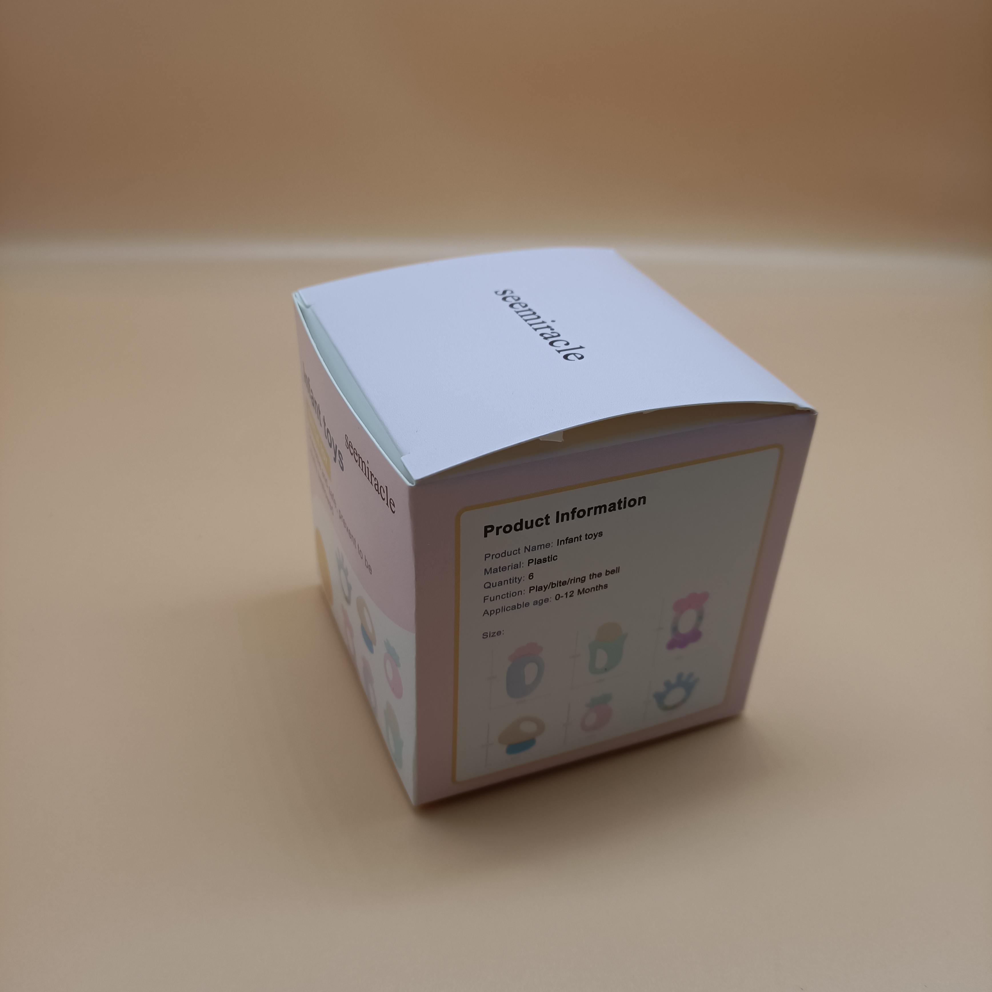 seemiracle Infant toys,6PCS Baby Rattles Set, Educational Shower Gift Toys for Baby Newborn Infant 6-12 Months