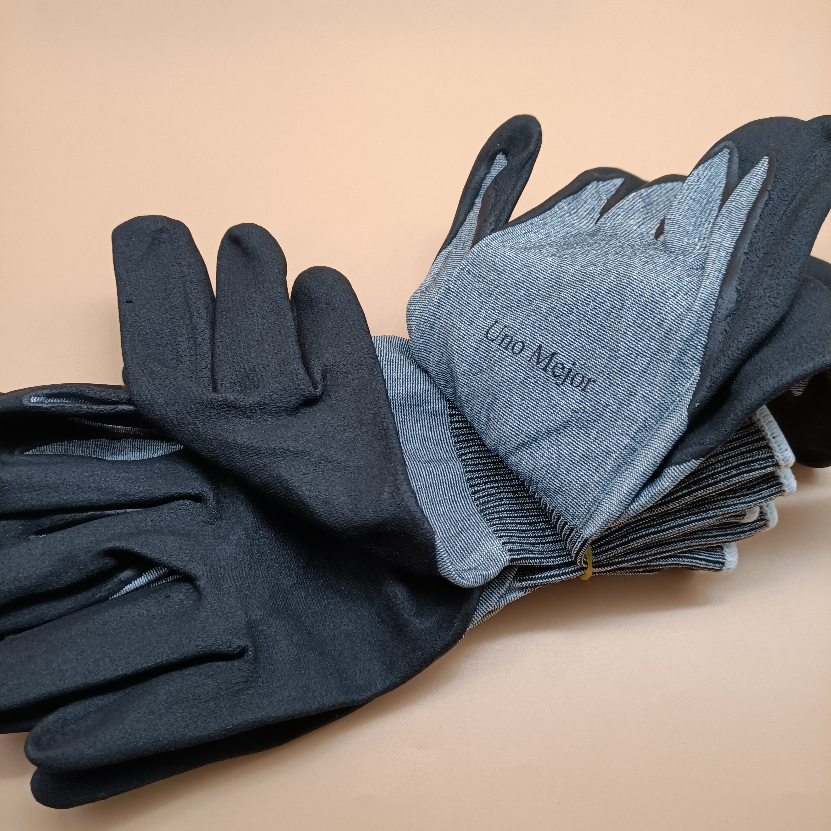Uno Mejor Protective work gloves,Reusable Work Gloves,Anti-Slip PU Coating on Palm & Fingers