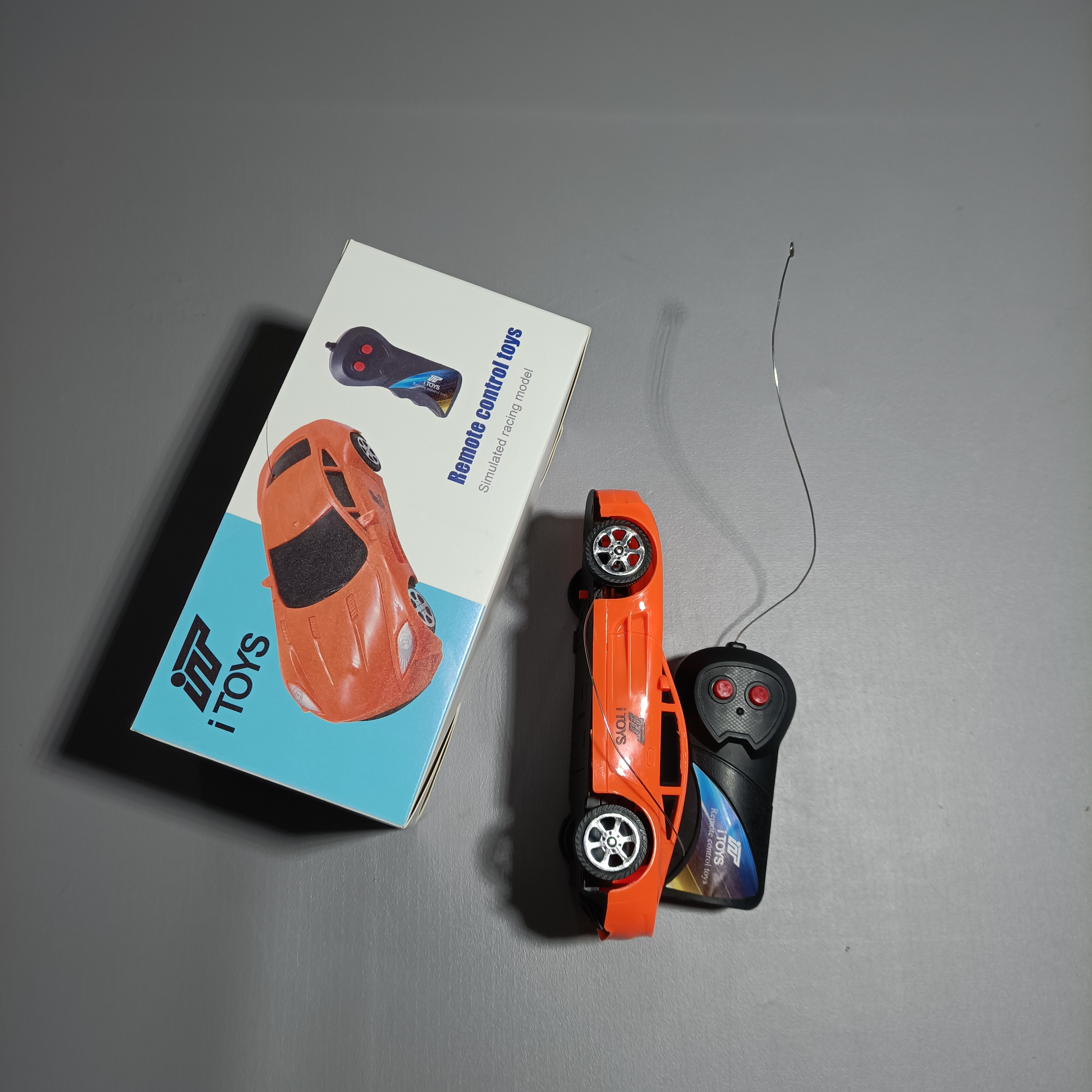 ITOYS Remote control toys,1/16 Scale Electric Remote Toy Racing for Age 3 4 5 6 7 8 9 Year （Orange）