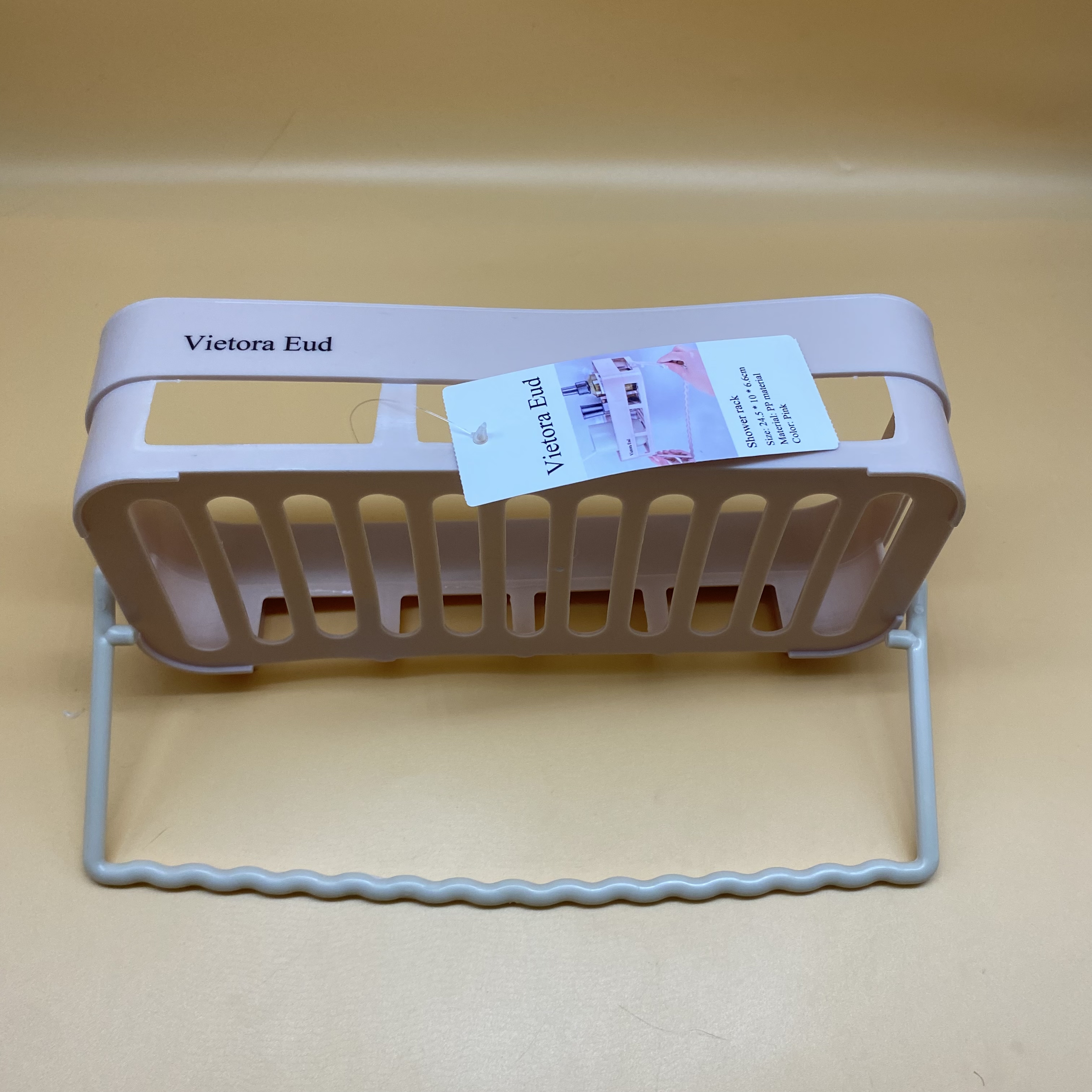 Vietora Eud Shower rack,No Drilling Shower Shelf Wall Mounted, No Drilling Easy Installation