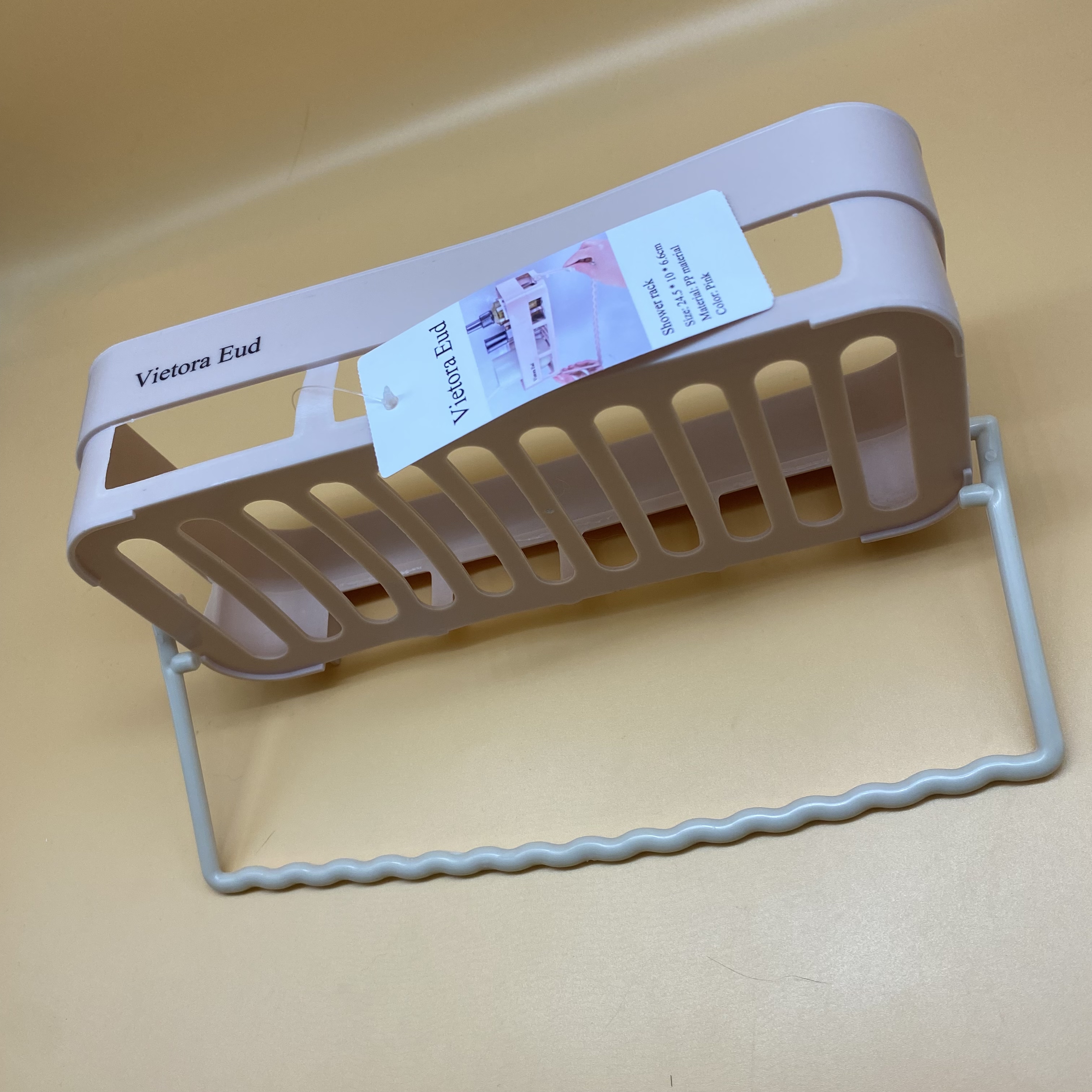 Vietora Eud Shower rack,No Drilling Shower Shelf Wall Mounted, No Drilling Easy Installation