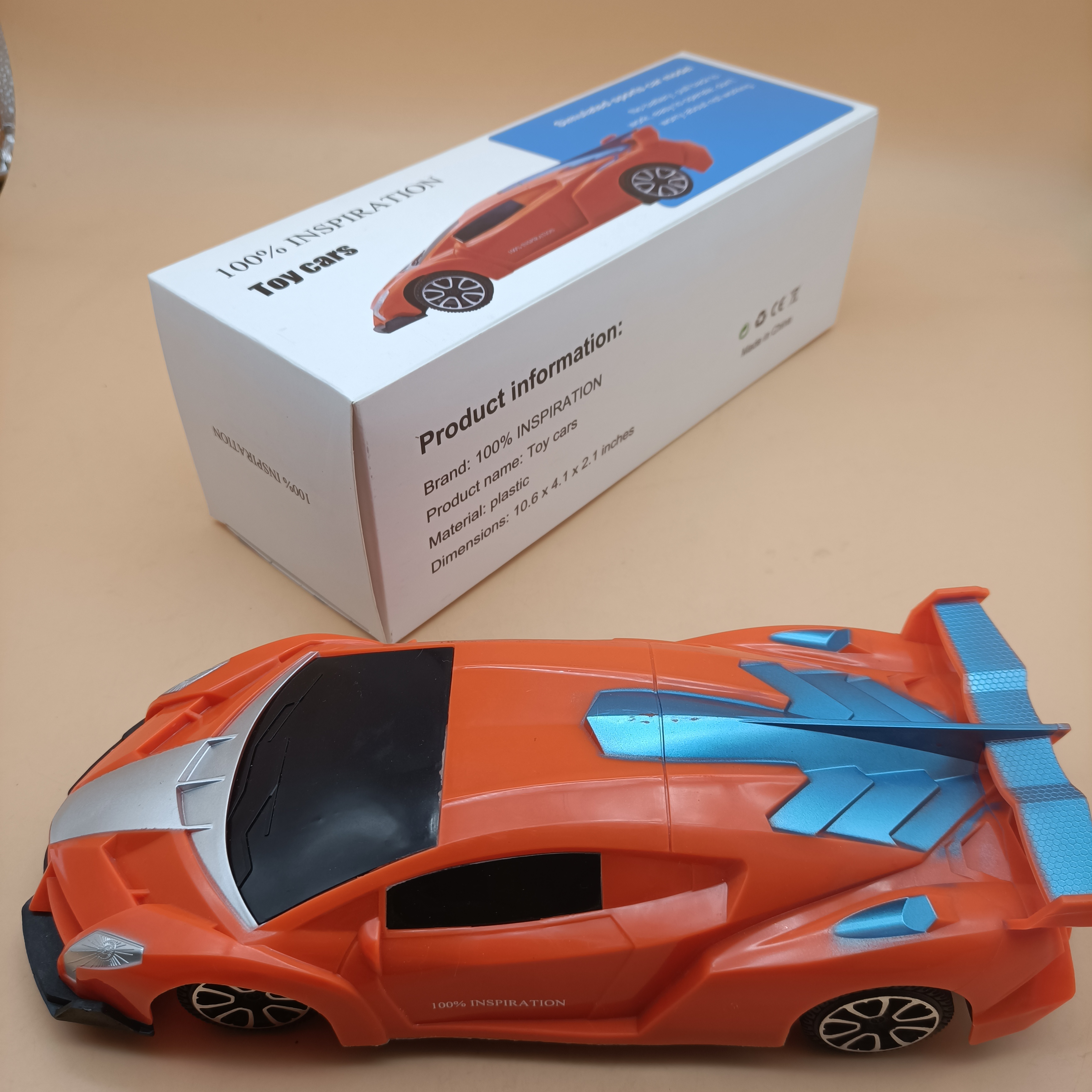 100% INSPIRATION Toy cars, sports car pulled back, suitable for childr