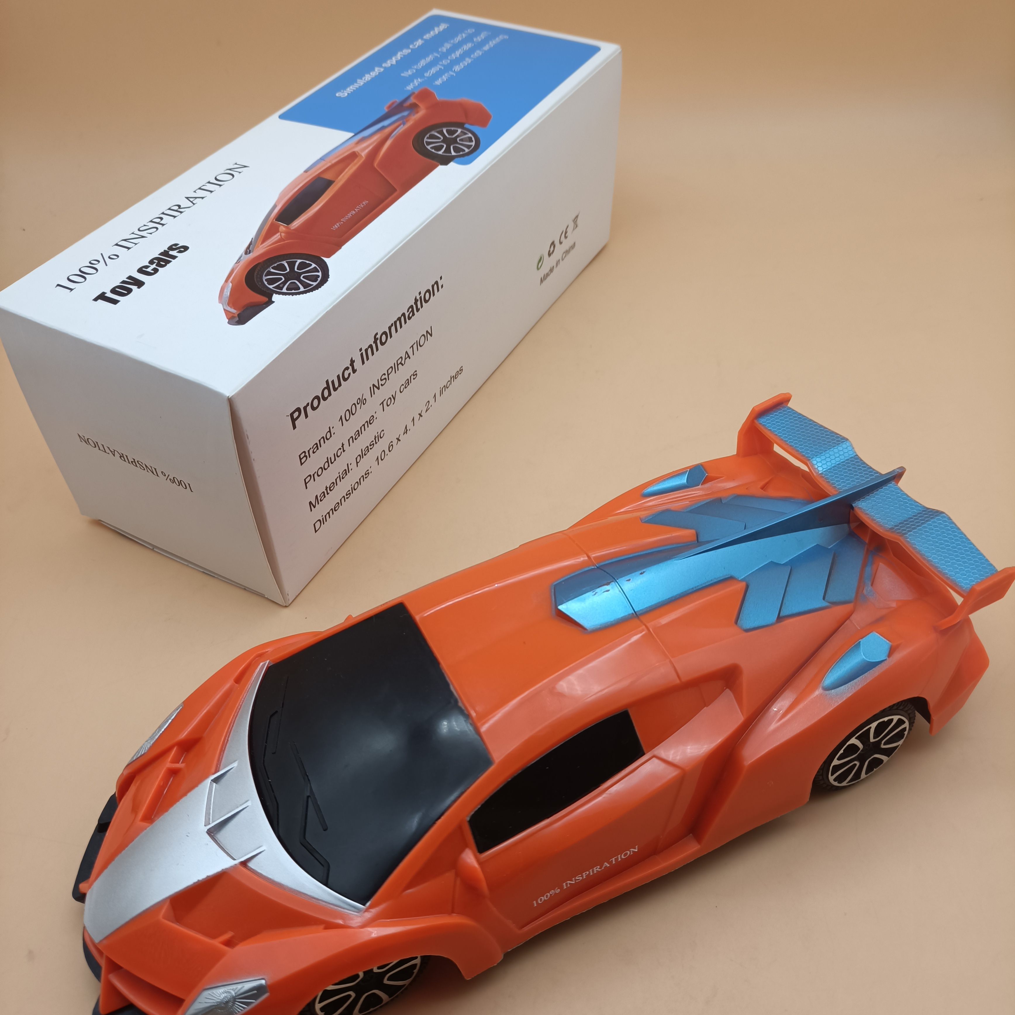 100% INSPIRATION Toy cars, sports car pulled back, suitable for childr