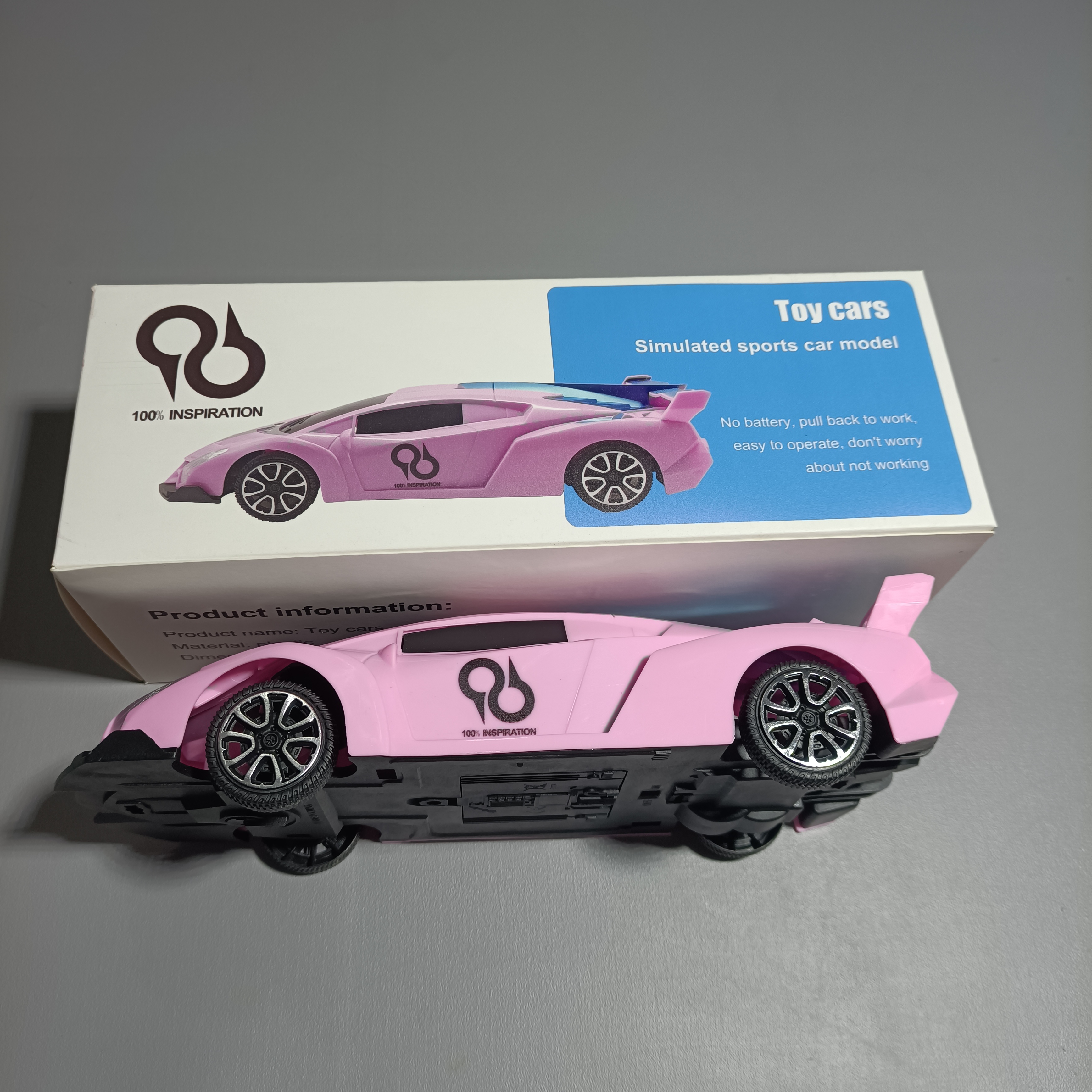 100% INSPIRATION Toy cars,Hobby Toy Vehiclefor Age 3 4 5 6 7 8 9 Year Old Boys Girls (Pink)