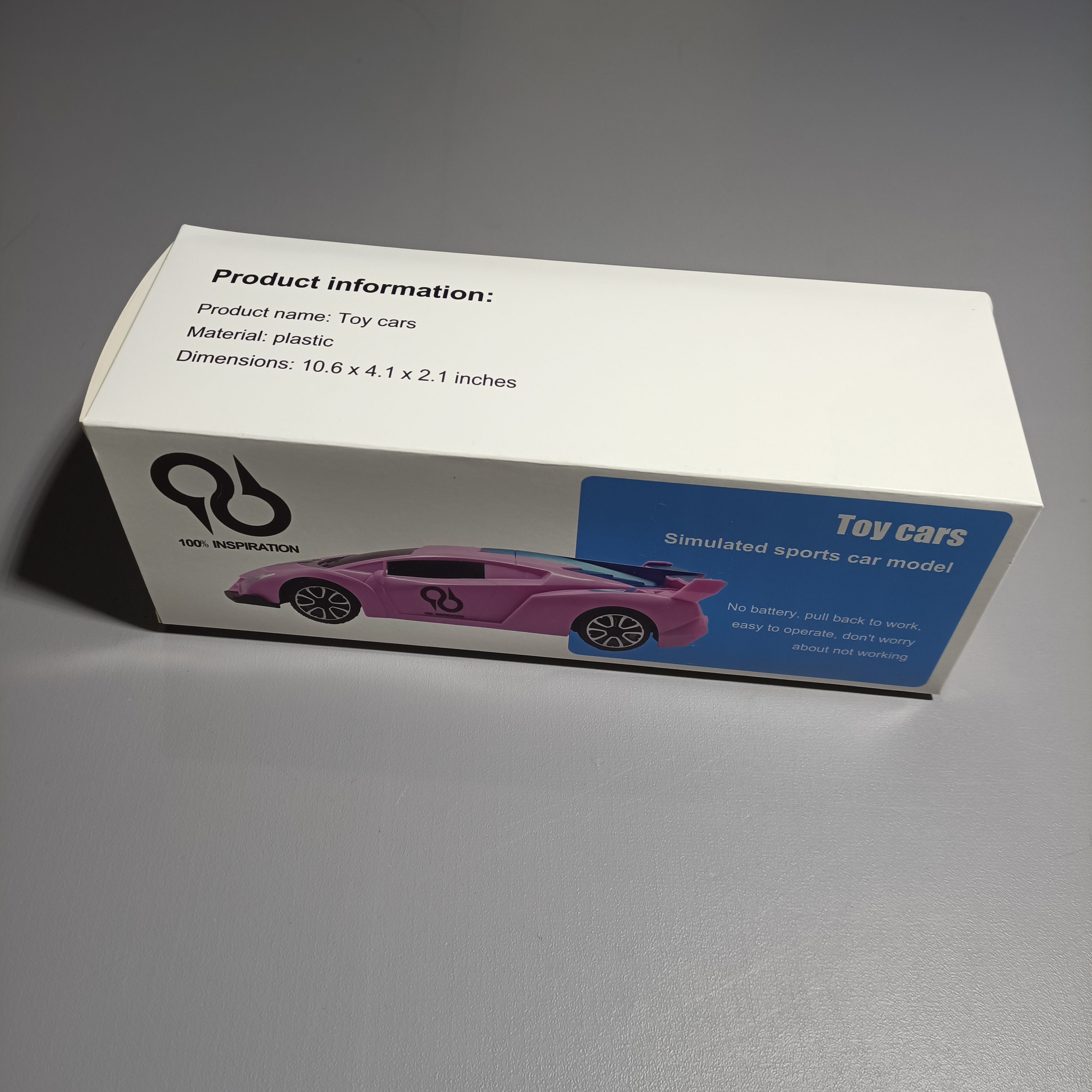 100% INSPIRATION Toy cars,Hobby Toy Vehiclefor Age 3 4 5 6 7 8 9 Year Old Boys Girls (Pink)