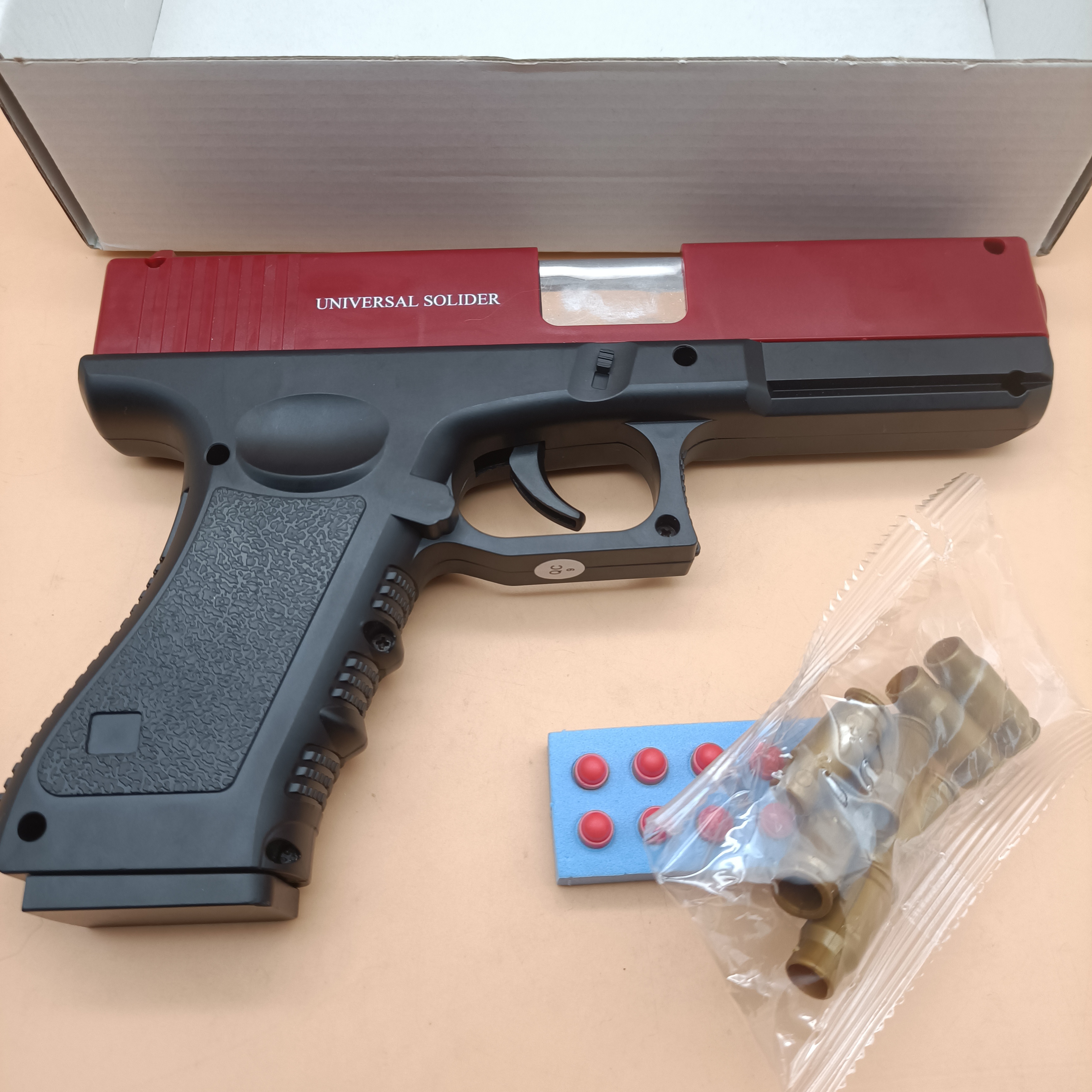 UNIVERSAL SOLIDER Toy guns,Toy Pistol with Soft Foam Refill,Education 