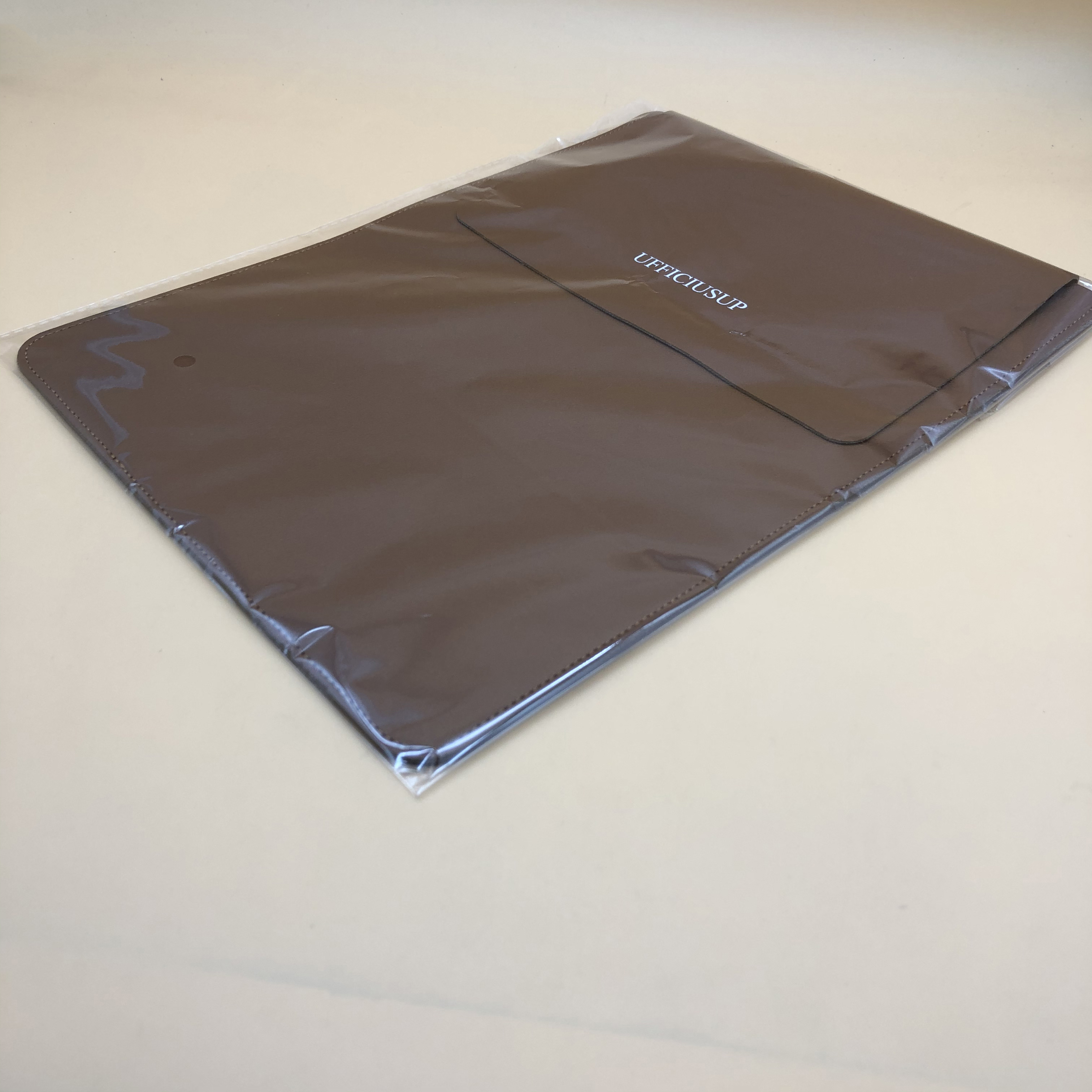 UFFICIUSUP PU Leather Document holders, 13" x 9.8" Document Valuables Waterproof Document Bag