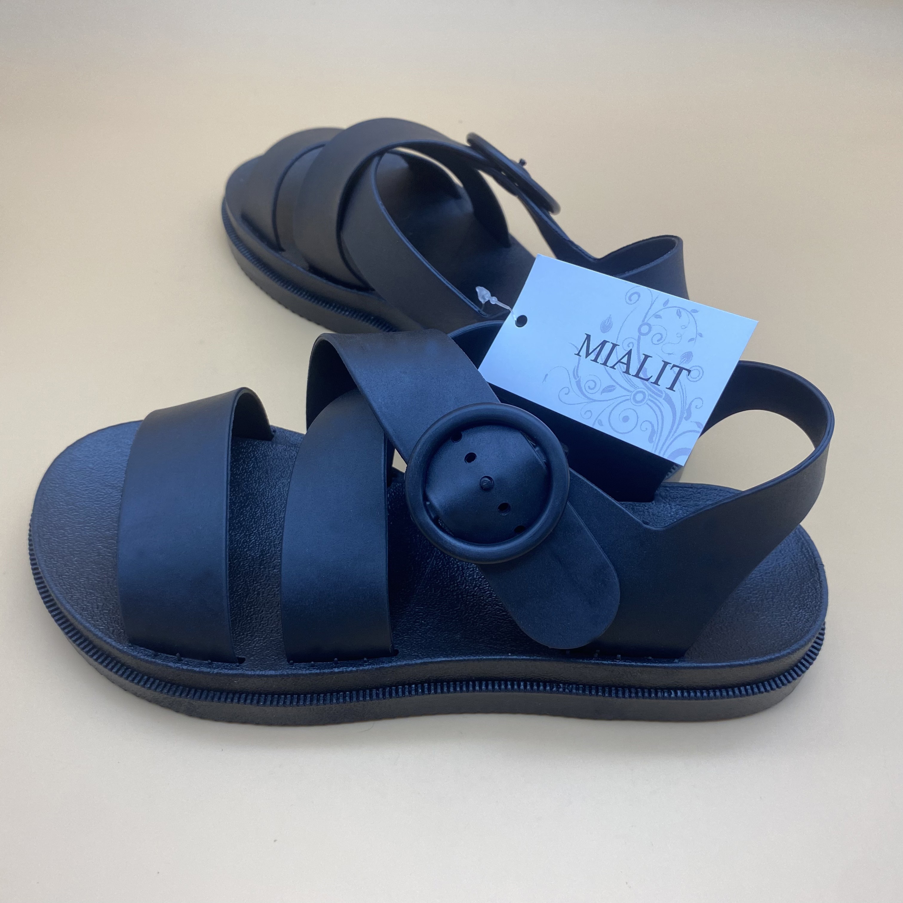MIALIT Sandals, Open Toe Breathable Adjustable Crossed Band Comfy Casual Sandal