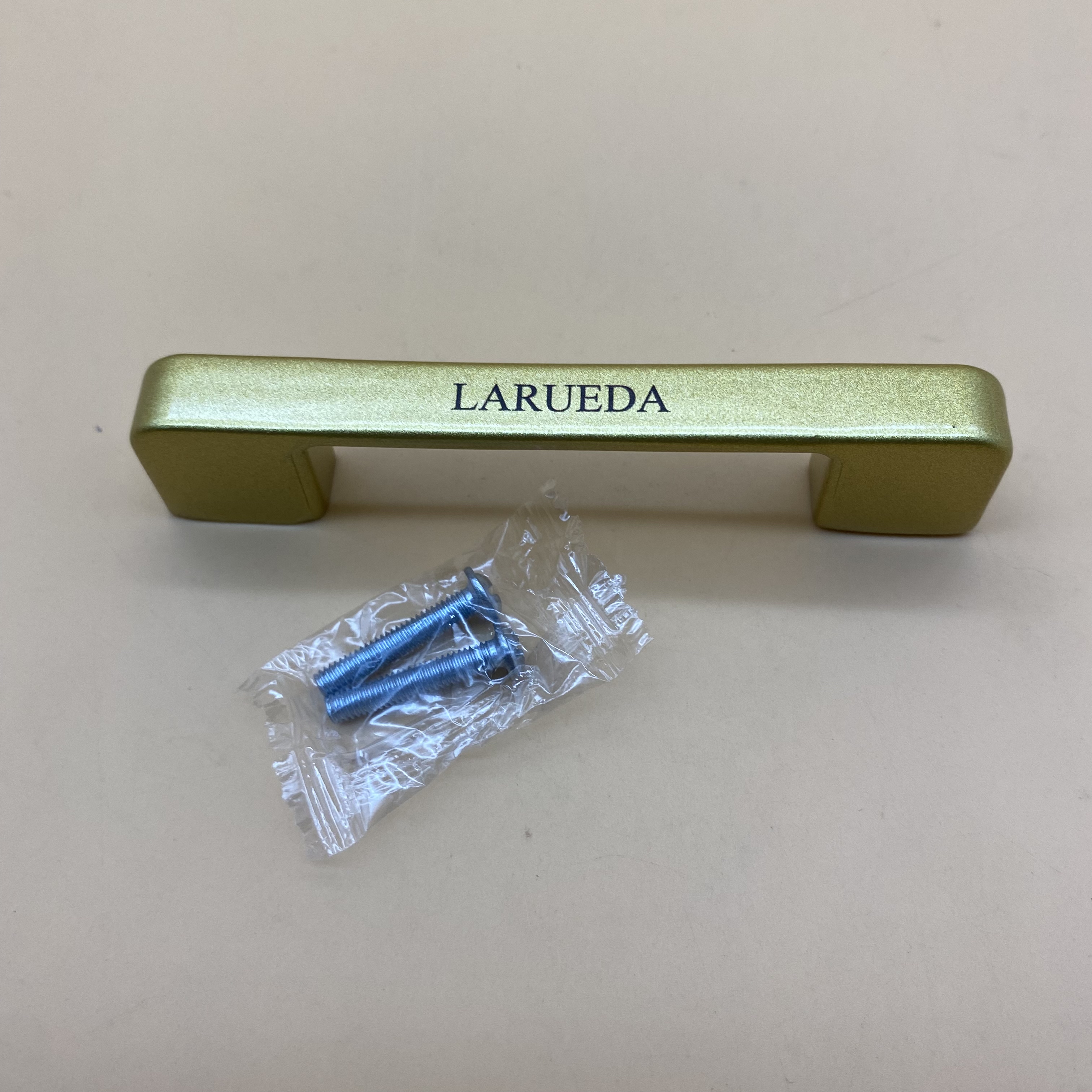 LARUEDA Common metal drawer pulls,  6.2 Inch(163mm) Matt Gold drawer pulls, Hardware Zinc Alloy Pulls for Kitchen 