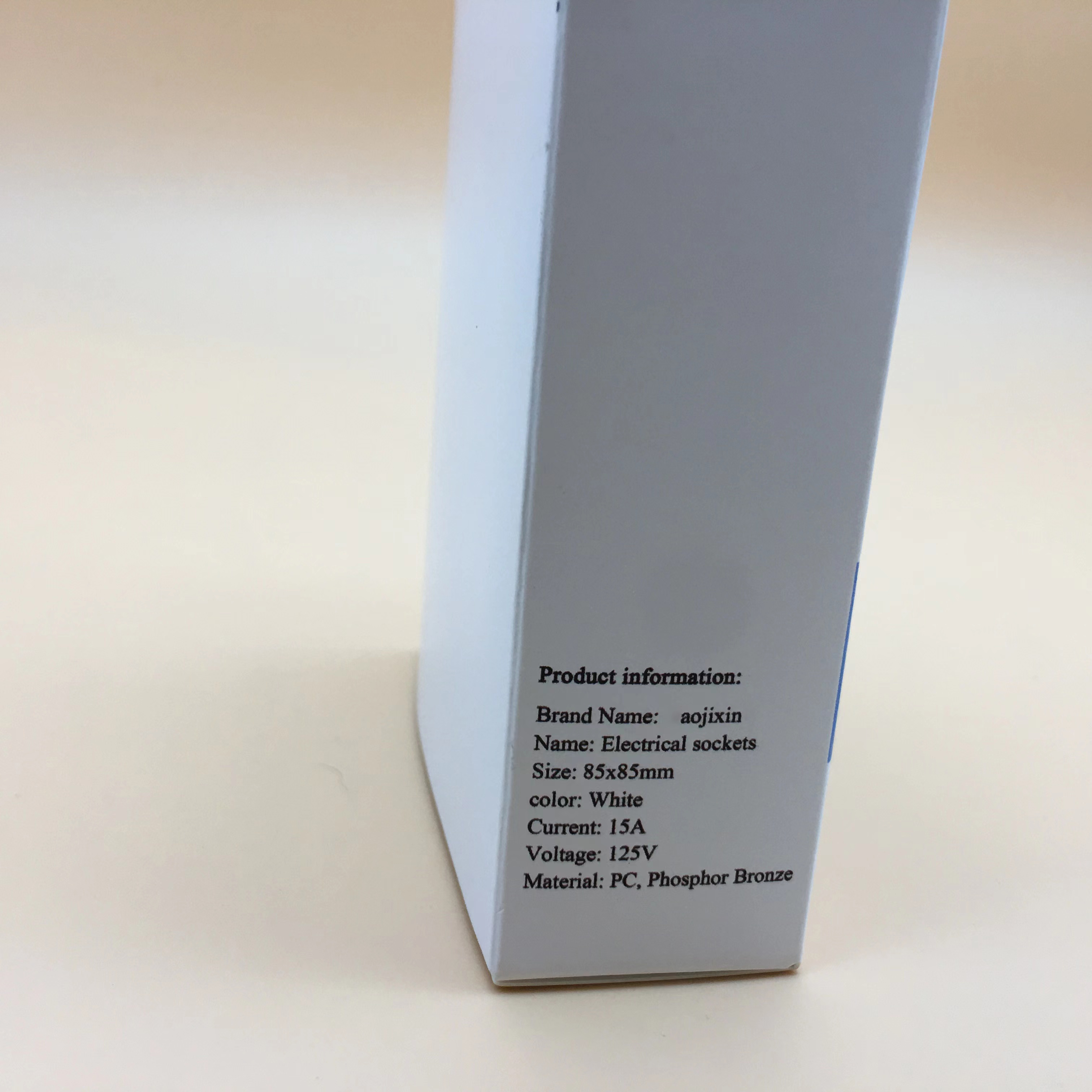 aojixin Electrical Sockets, Standard Electrical Wall Outlet, Decorative Screwless Wallplate Included