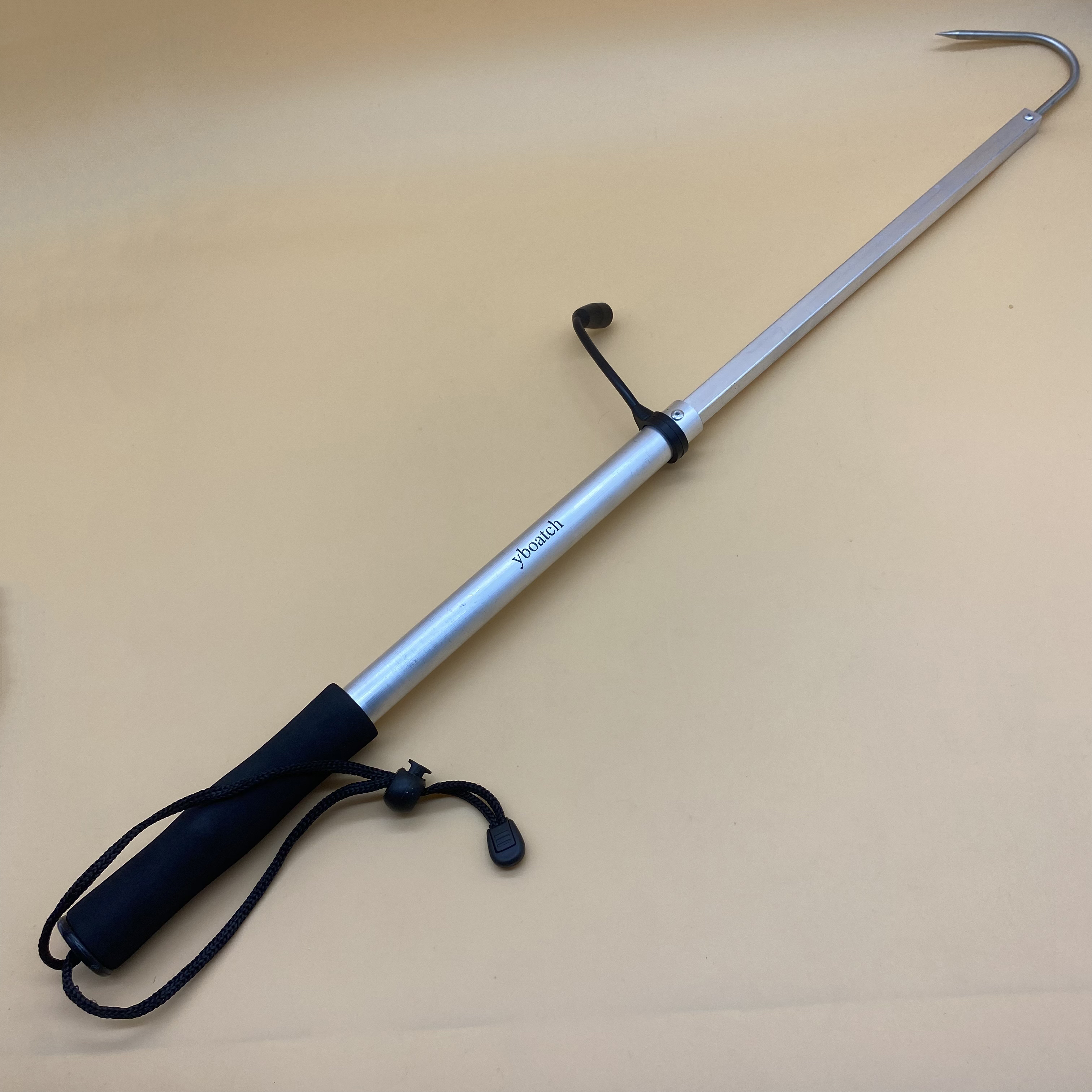 yboatch Boat hooks,  Telescopic Stainless Steel Boat hooks Non-Slip Rubber Handle, Durable & Rust-Resistant Boating Accessories 