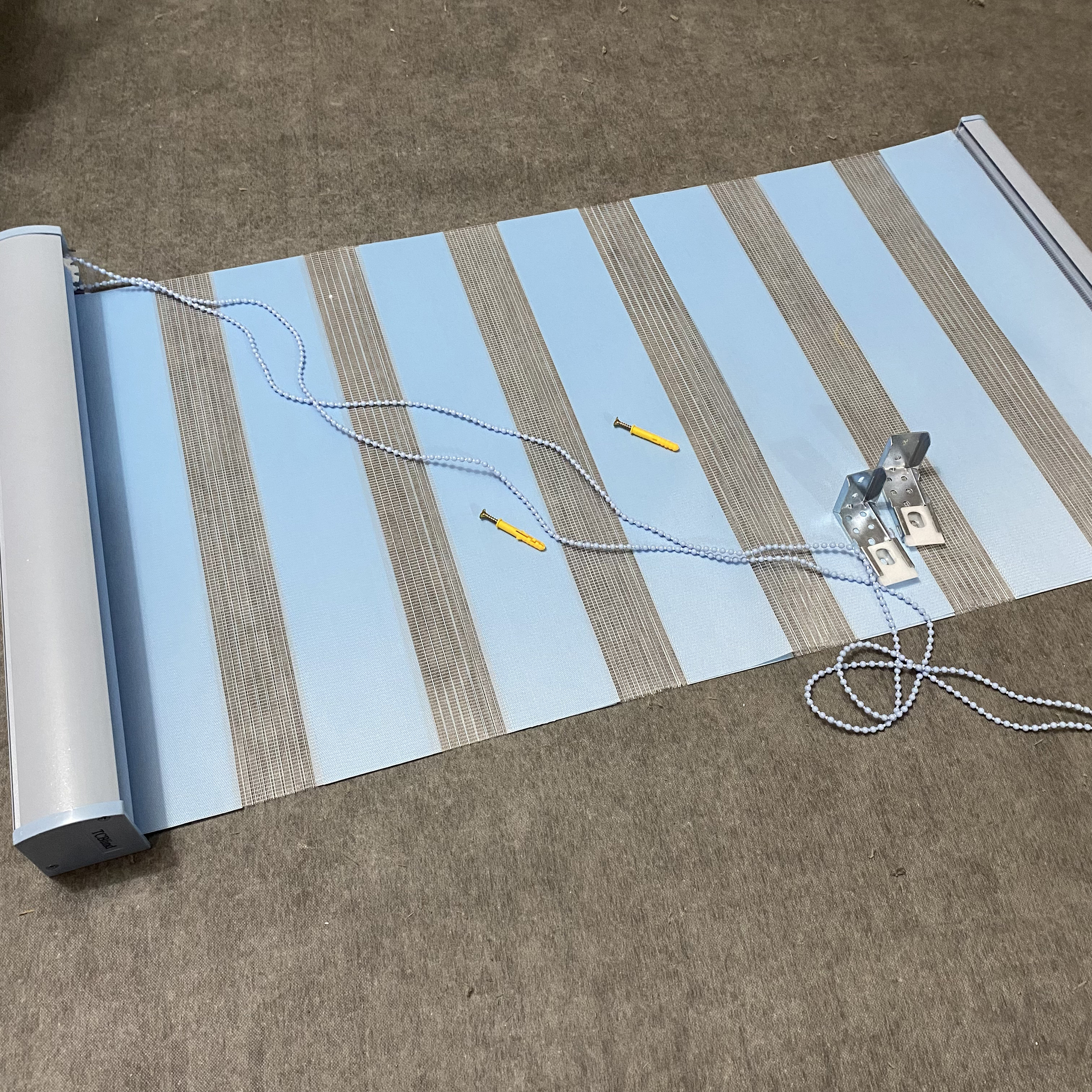 TCBlind Fabric window blinds, 19.7"W x 59"L Double Roller Blinds for Living Room, Kitchen, Bathroom