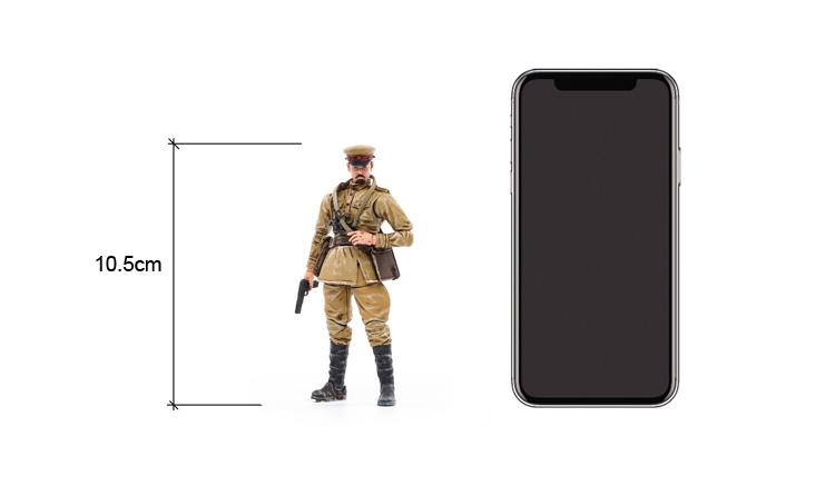 JoyToy 1/18 Action Figures 4-Inches WW2 Soviet Officer-LABFIGURE