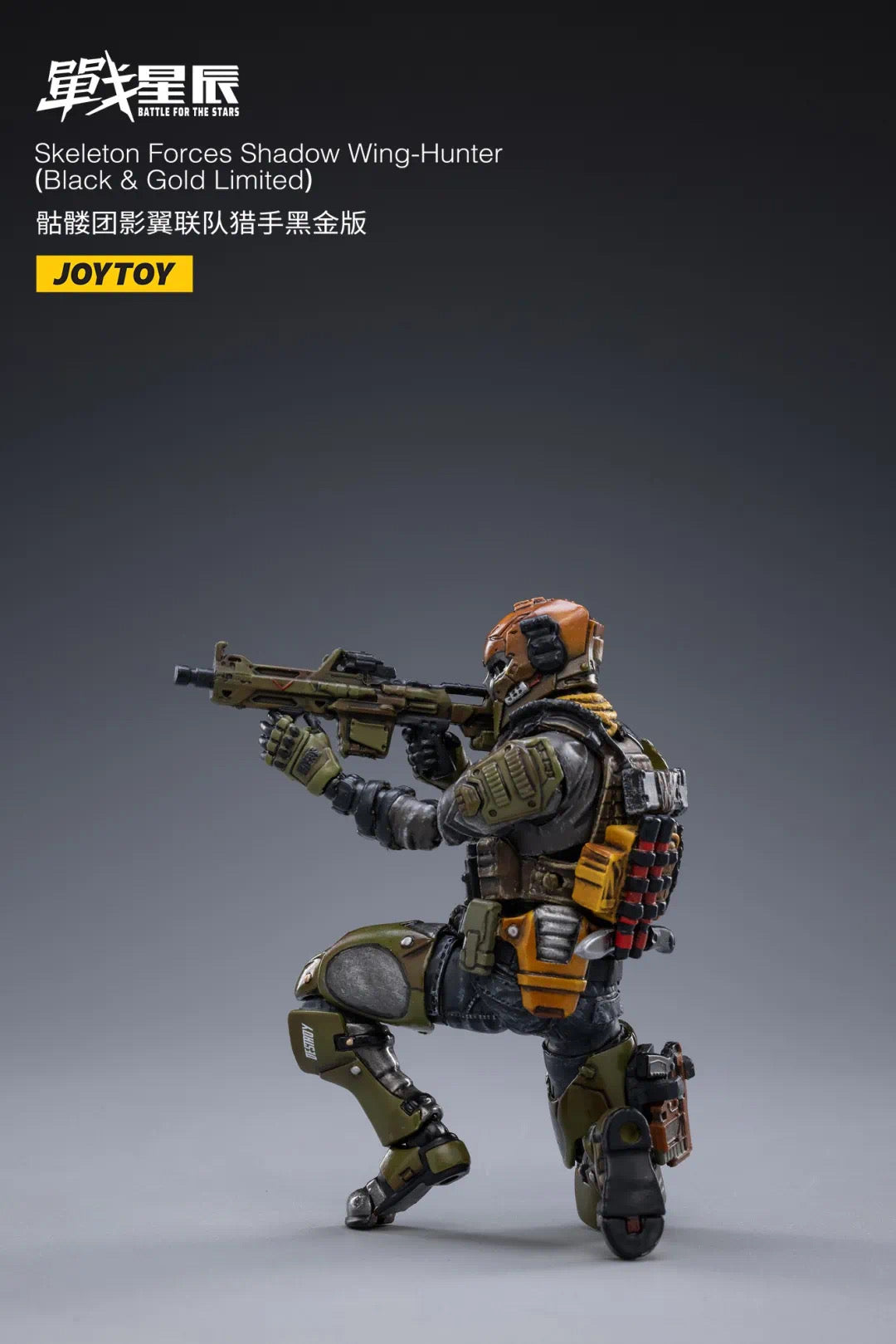 JoyToy 1/18 Skeleton Forces Shadow Wing-Hunter(Black & Gold Limited)