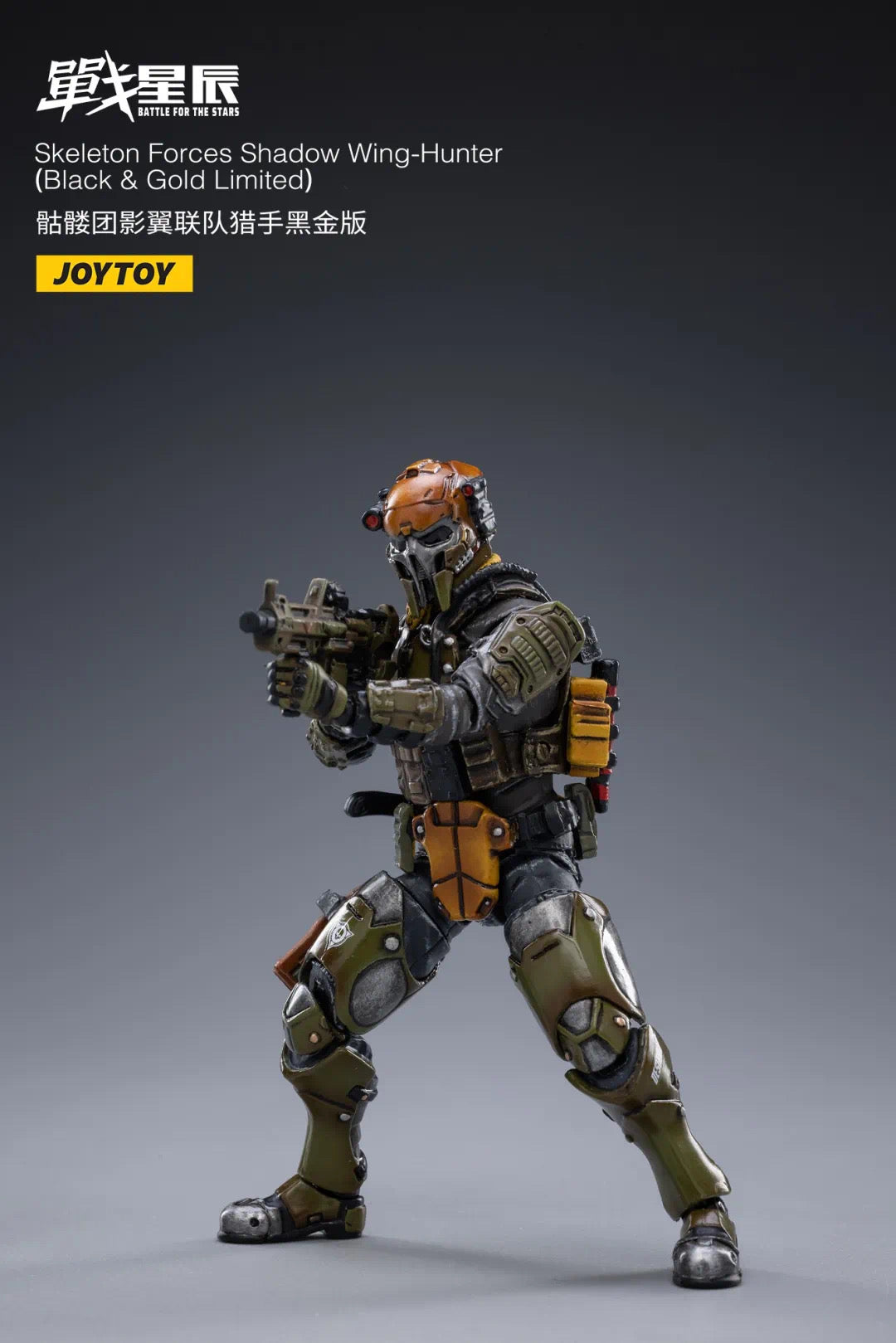 JoyToy 1/18 Skeleton Forces Shadow Wing-Hunter(Black & Gold Limited)