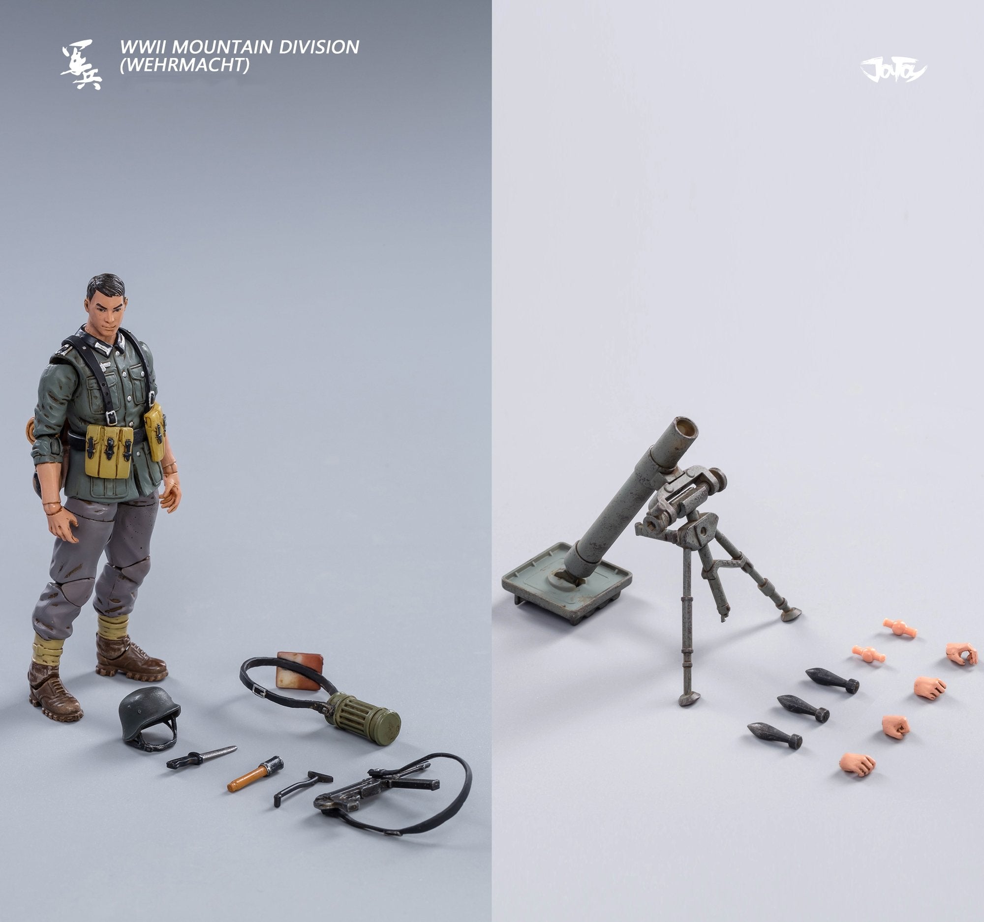 JoyToy 1/18 Action Figures 4-Inch WW2 German Mountain Division