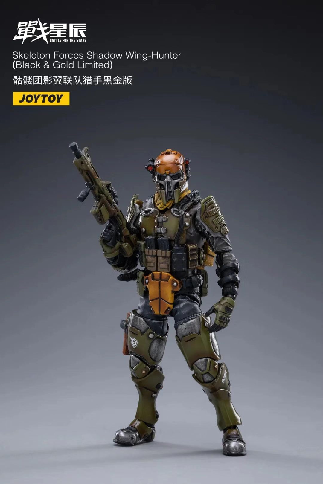 JoyToy 1/18 Skeleton Forces Shadow Wing-Hunter(Black & Gold Limited)